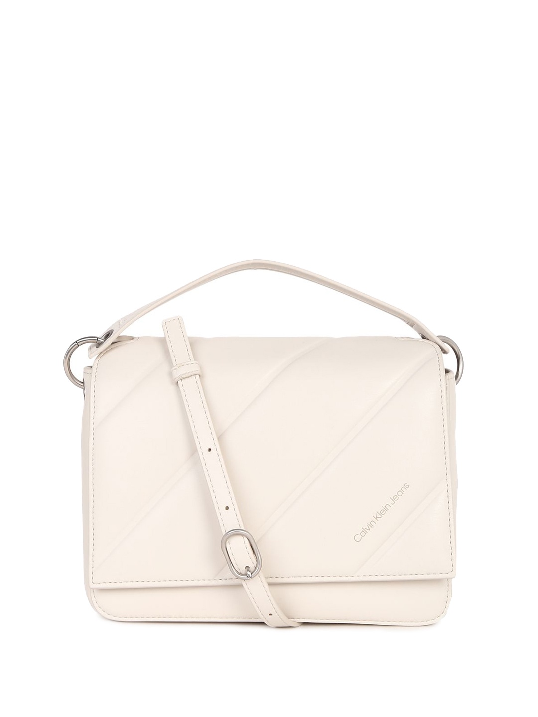 

Calvin Klein PU Bowling Hobo Bag, Beige
