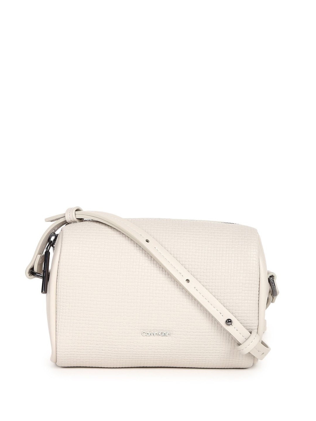 

Calvin Klein Structured Sling Bag with Quilted, Beige