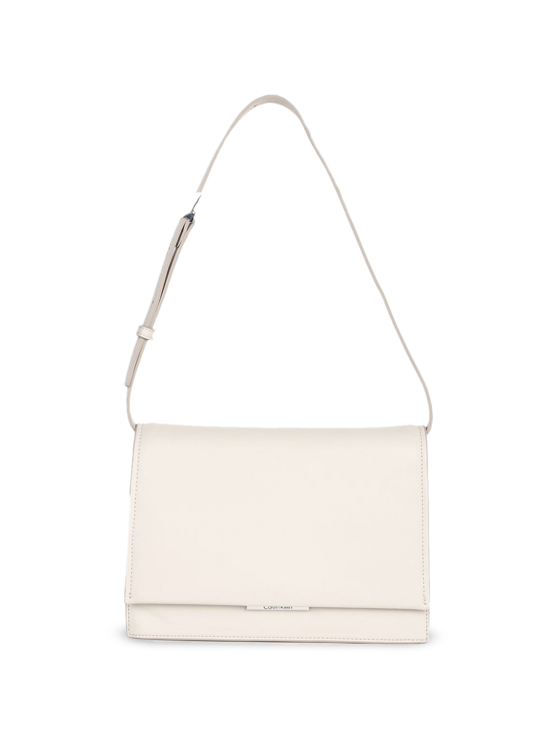 

Calvin Klein Structured Sling Bag with Bow Detail, Beige