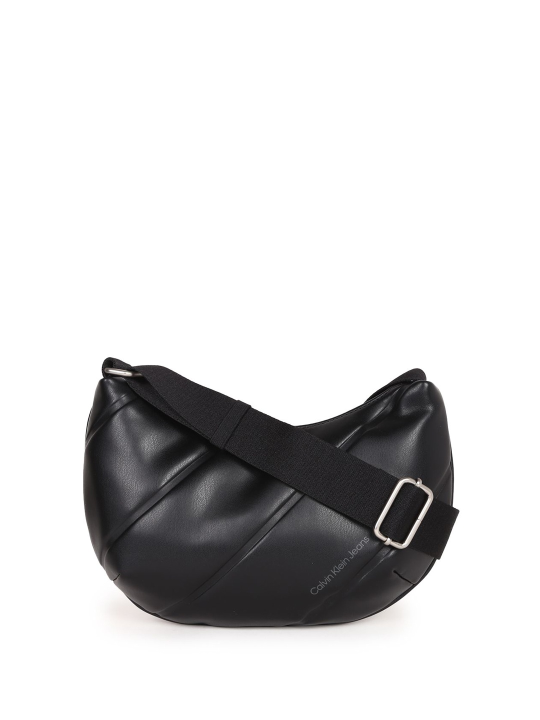 

Calvin Klein PU Structured Hobo Bag, Black