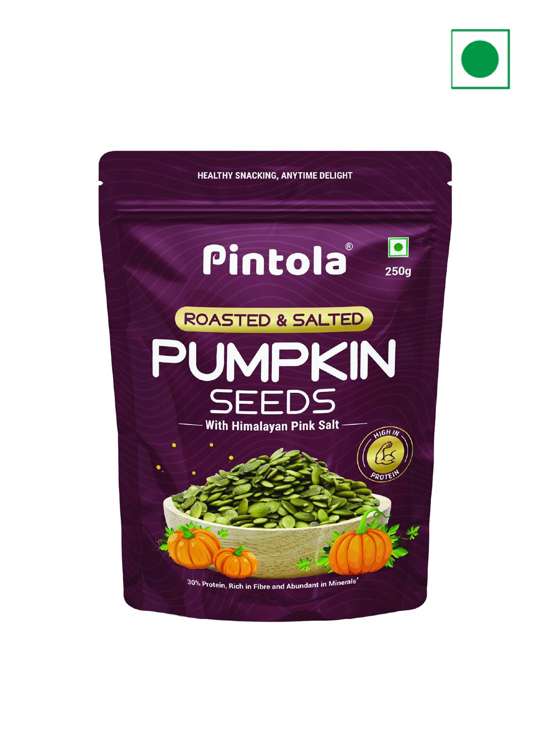 

Pintola Roasted & Salted Pumpkin Seeds 250g,, Violet