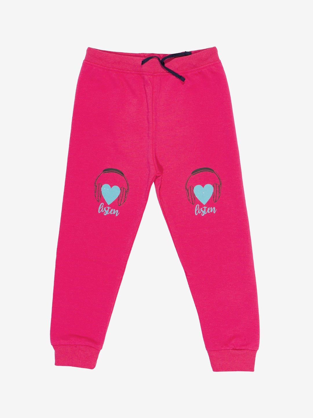 

Bodycare Girls Cotton Mid Rise Jogger, Fuchsia