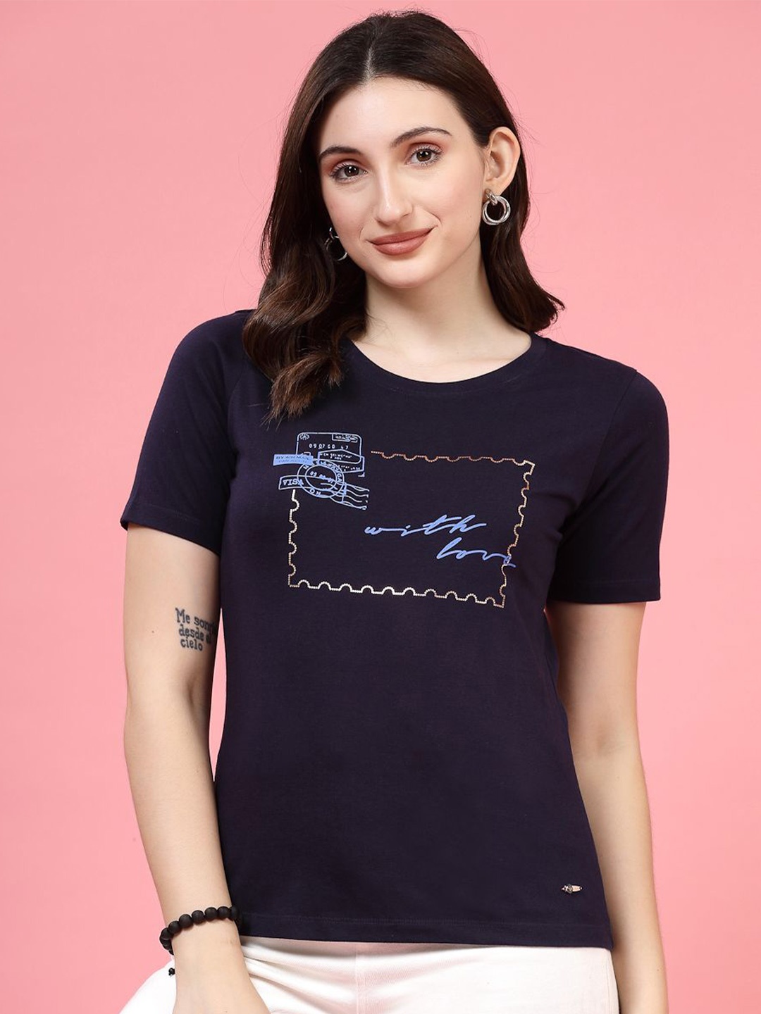 

Juelle Print Top, Blue