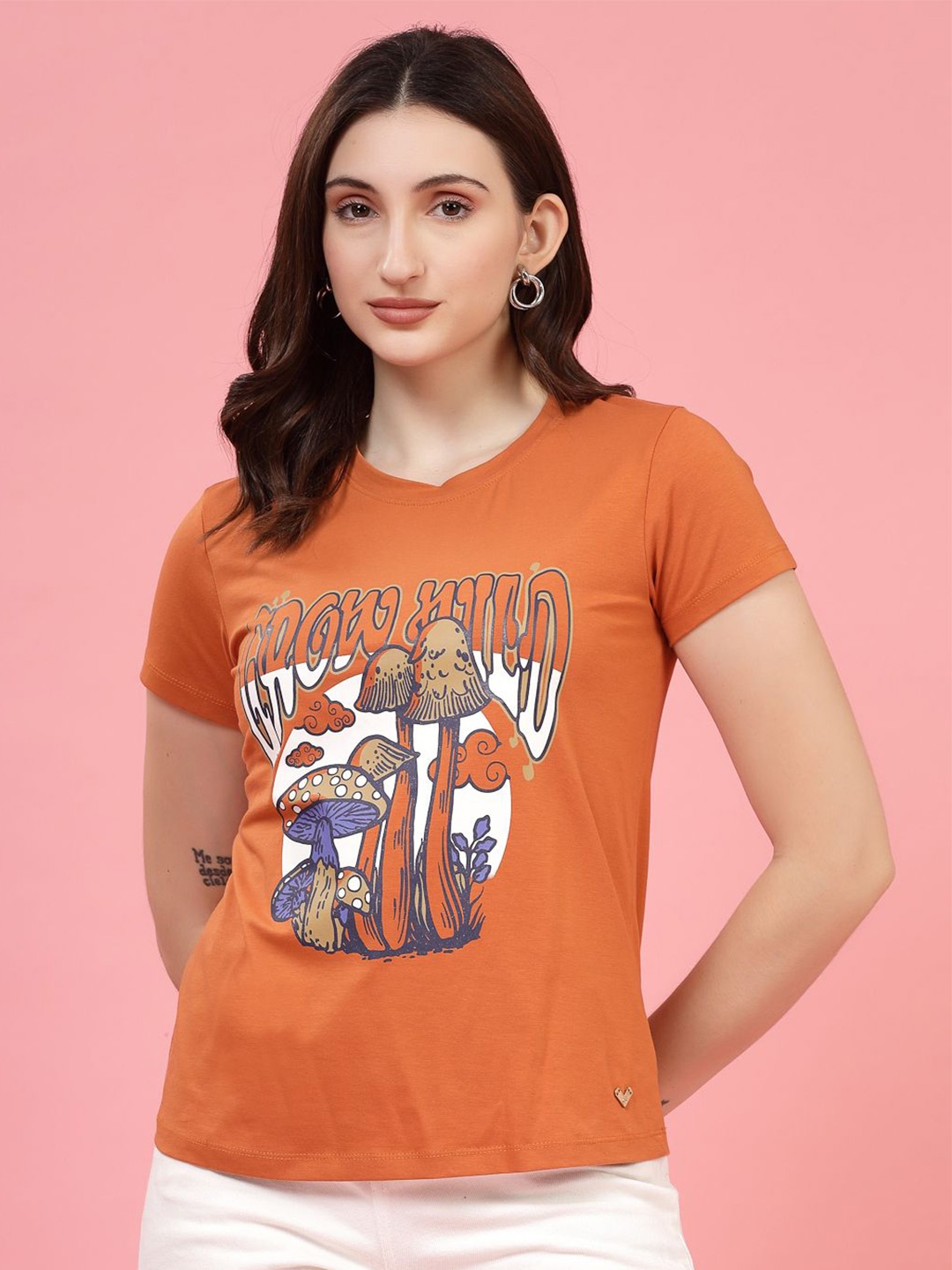 

Juelle Print Top, Orange