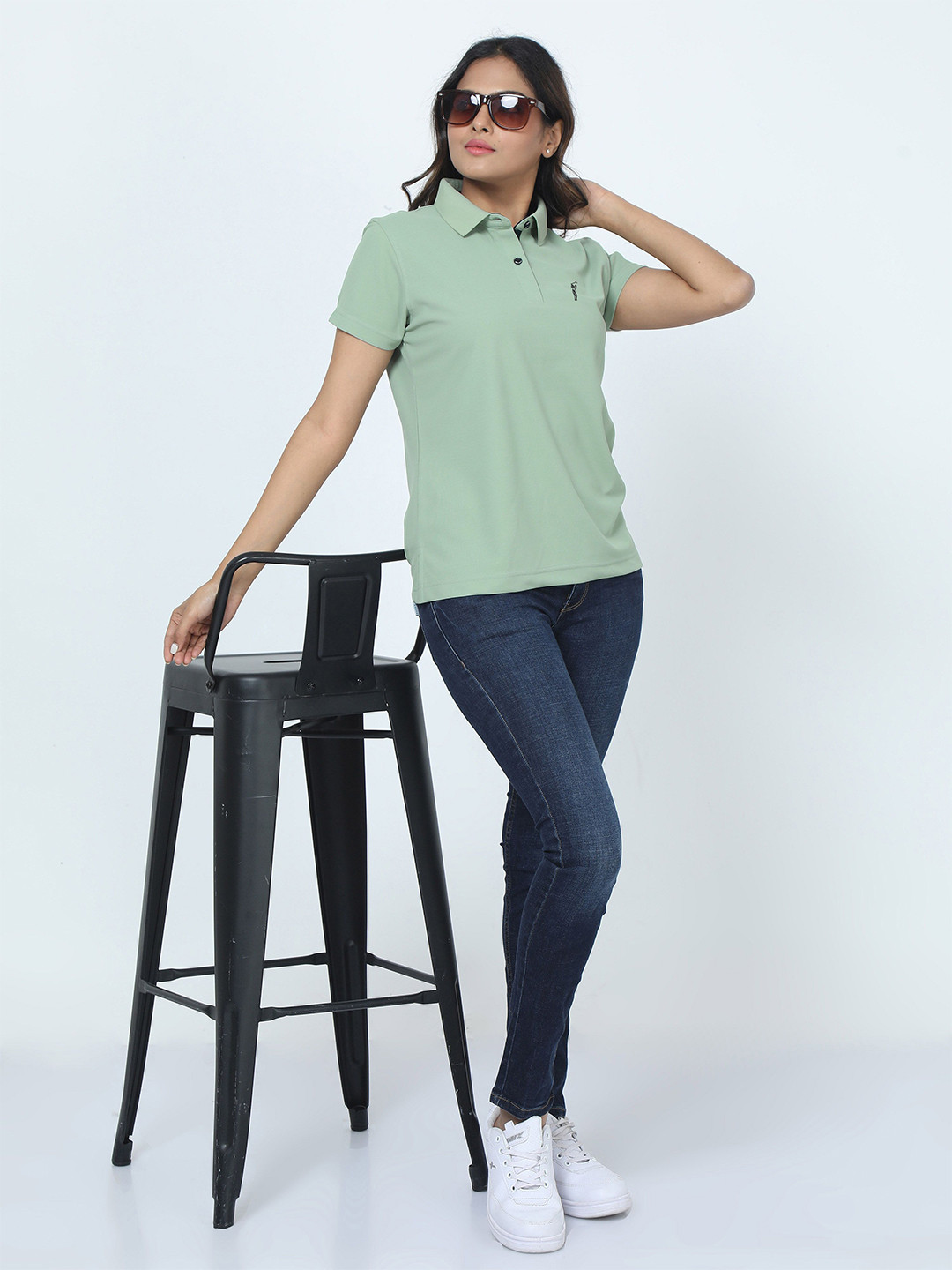 

STELLERS Polo Collar T-Shirt, Green