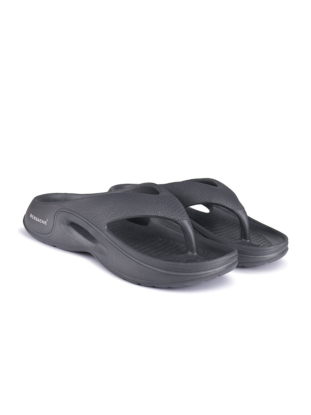 

BERSACHE Men Lightweight Thong Flip-Flops, Black