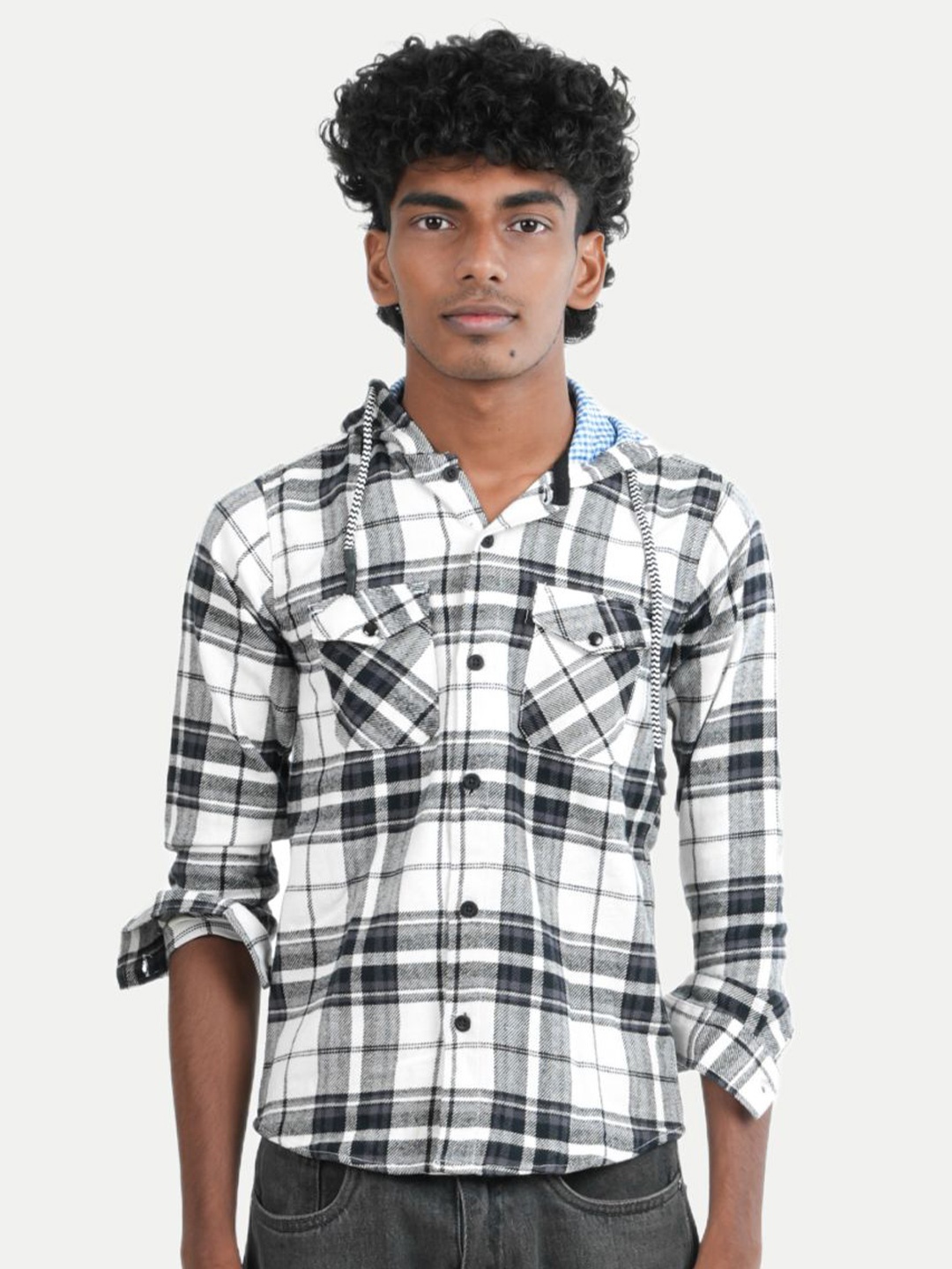 

BAESD Boys Tartan Checks Opaque Checked Casual Shirt, Green