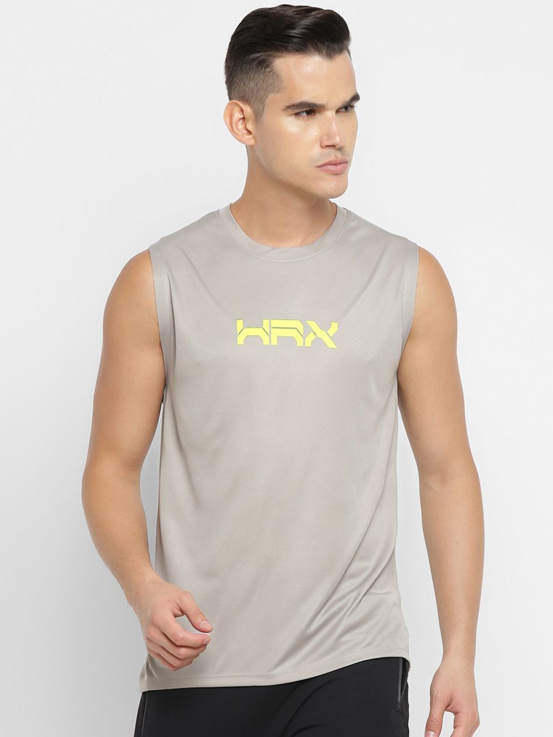 HRX by Hrithik Roshan Men Typography Printed T-shirt, Grey