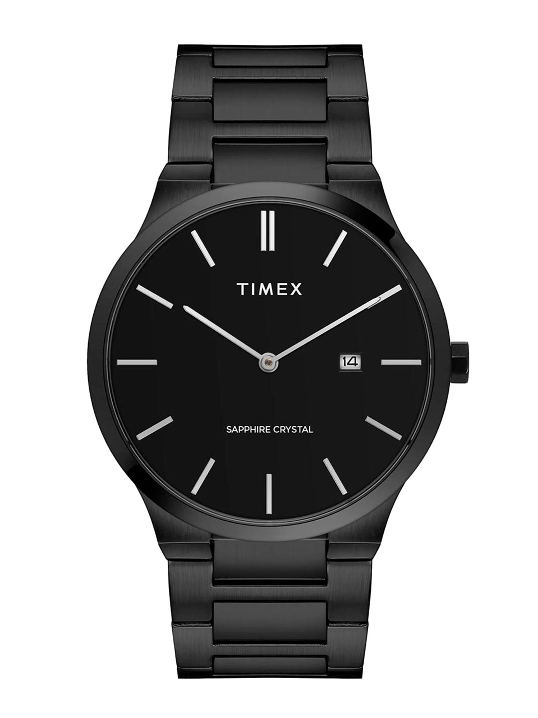 

Timex Men Dial & Stainless Steel Bracelet Style Straps Analogue Watch TWEG23603-JIT, Black