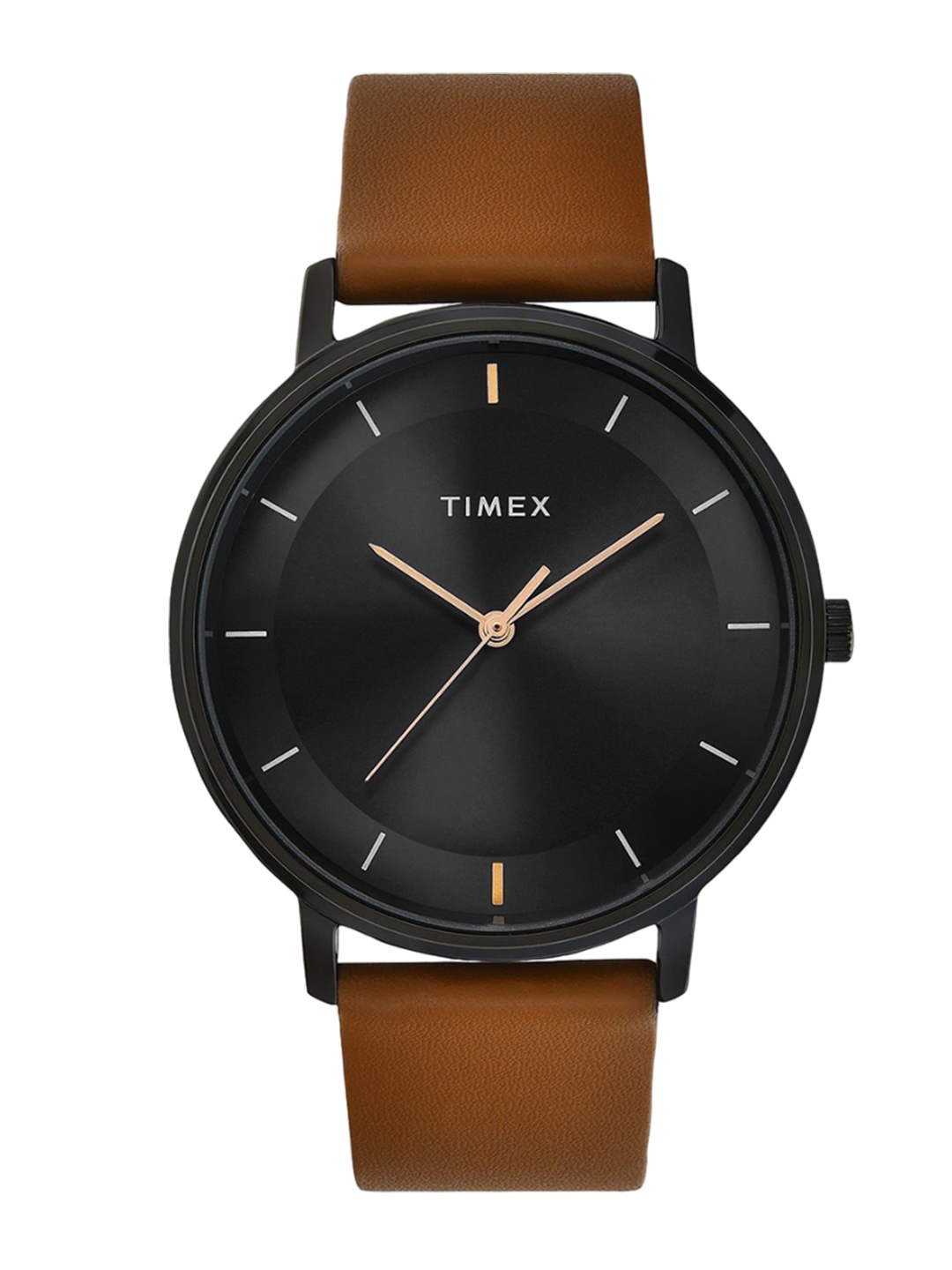 

Timex Men Dial & Leather Straps Analogue Watch TW0TG8016-JIT, Black