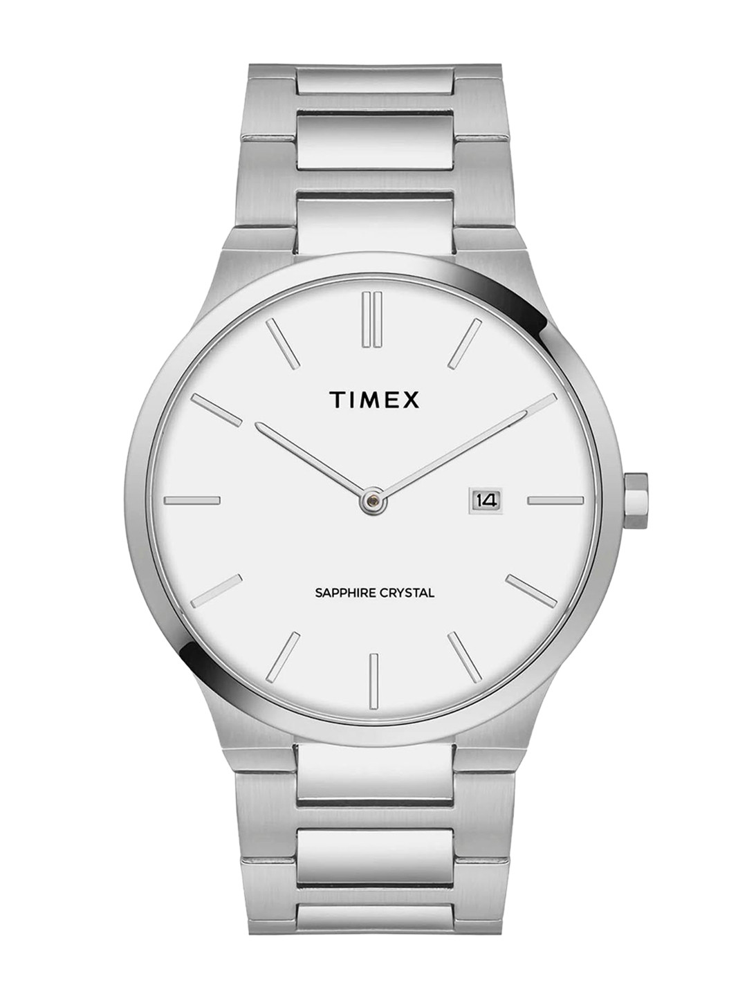 

Timex Men Dial & Stainless Steel Bracelet Style Straps Analogue Watch TWEG23600-JIT, White
