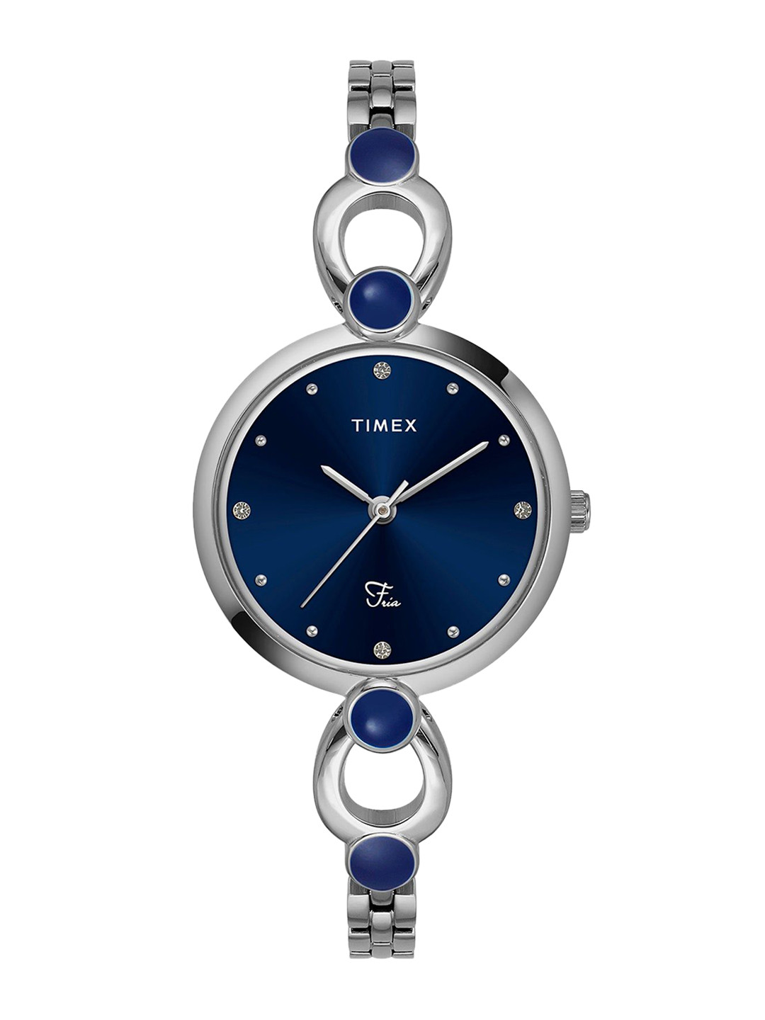 

Timex Women Brass Dial & Bracelet Style Straps Analogue Watch TWEL18100-JIT, Blue