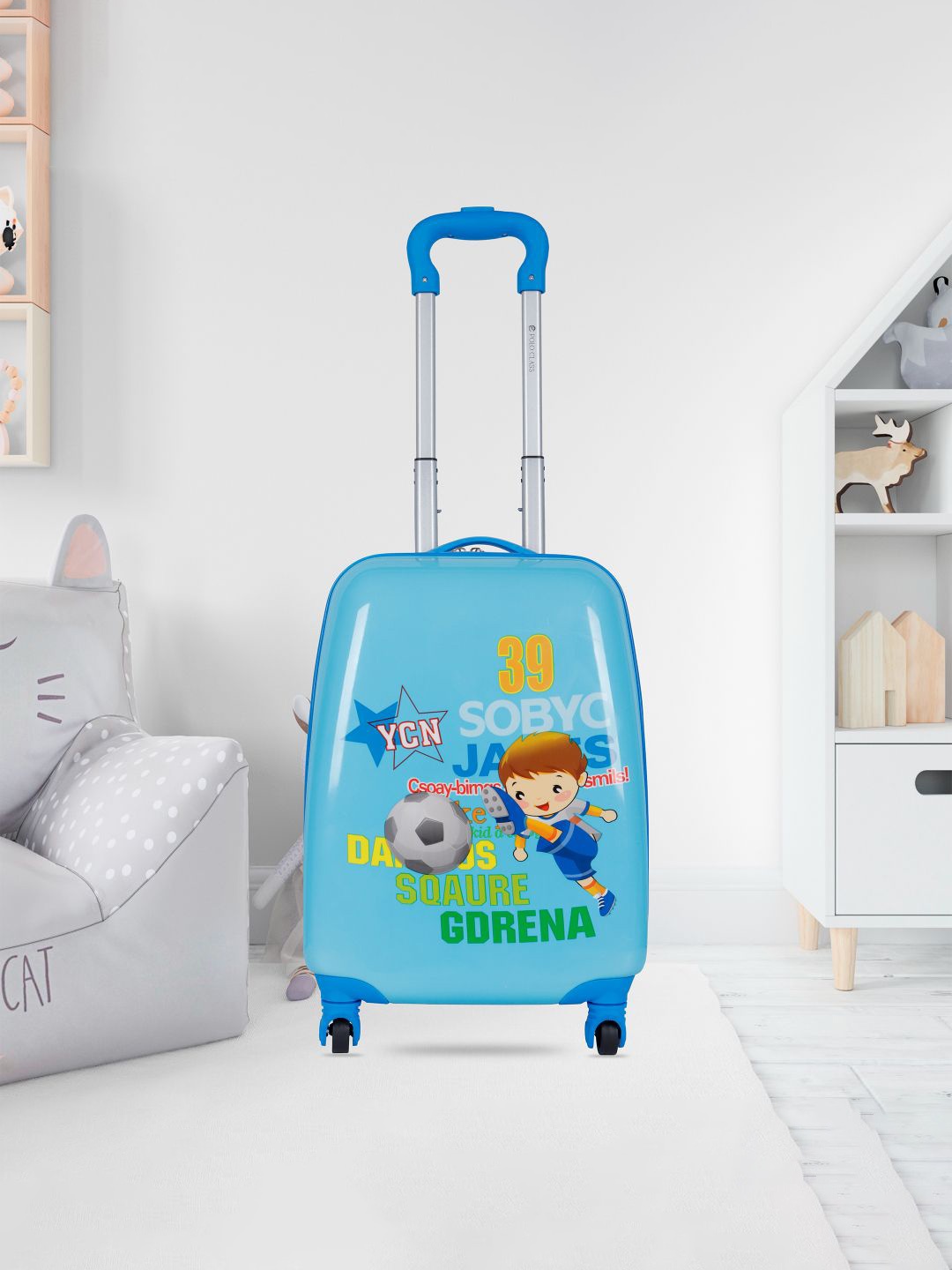 

Polo Class Printed Hard-Sided Medium Trolley Bag, Blue