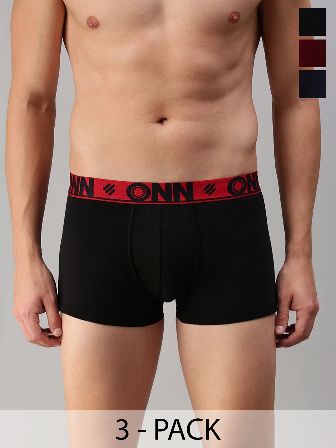 

ONN Pack Of 3 Assorted Breathability Trunks ONN_273_AST2_3PC