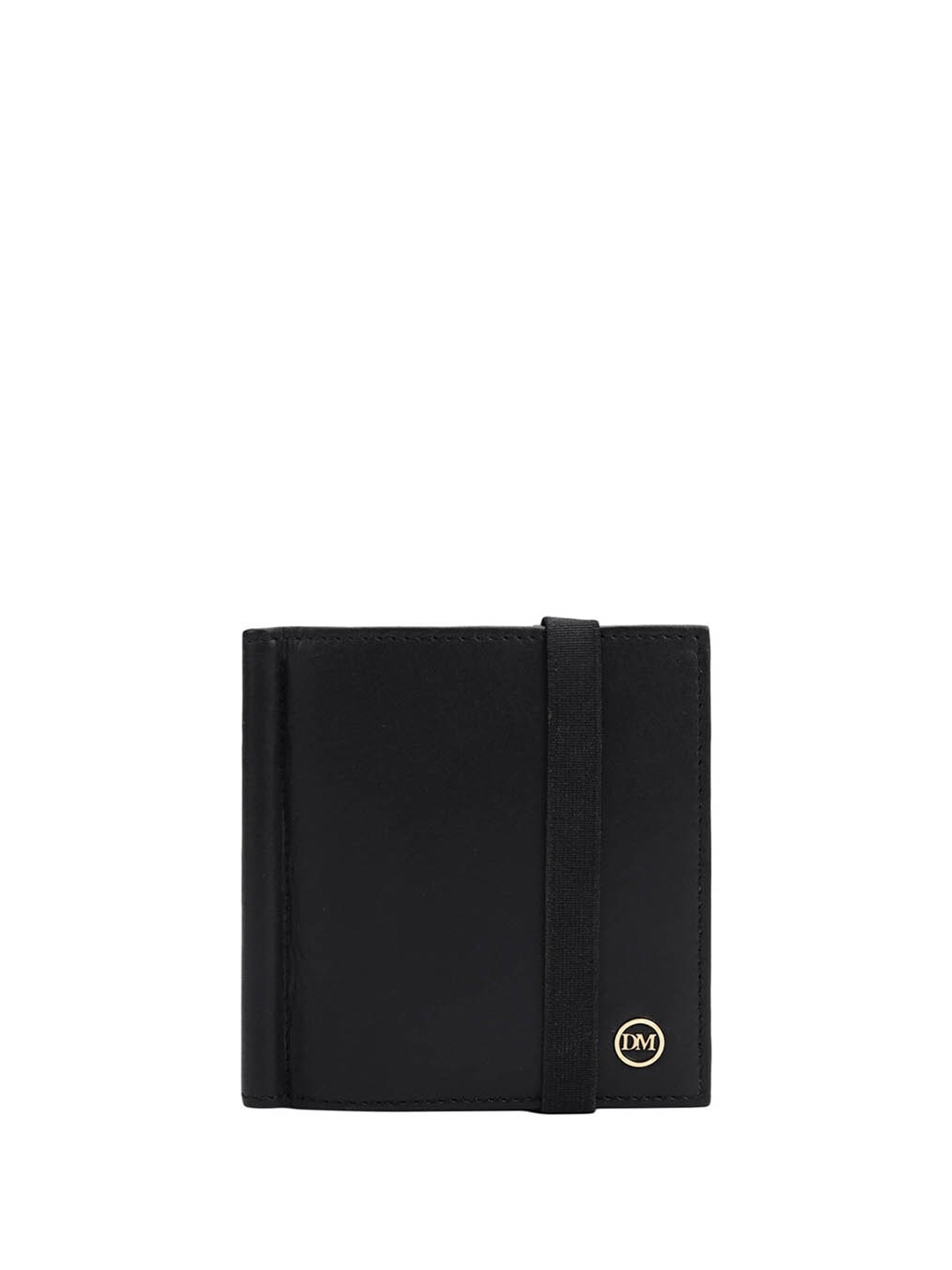 

Da Milano Men Leather Two Fold Wallet, Black