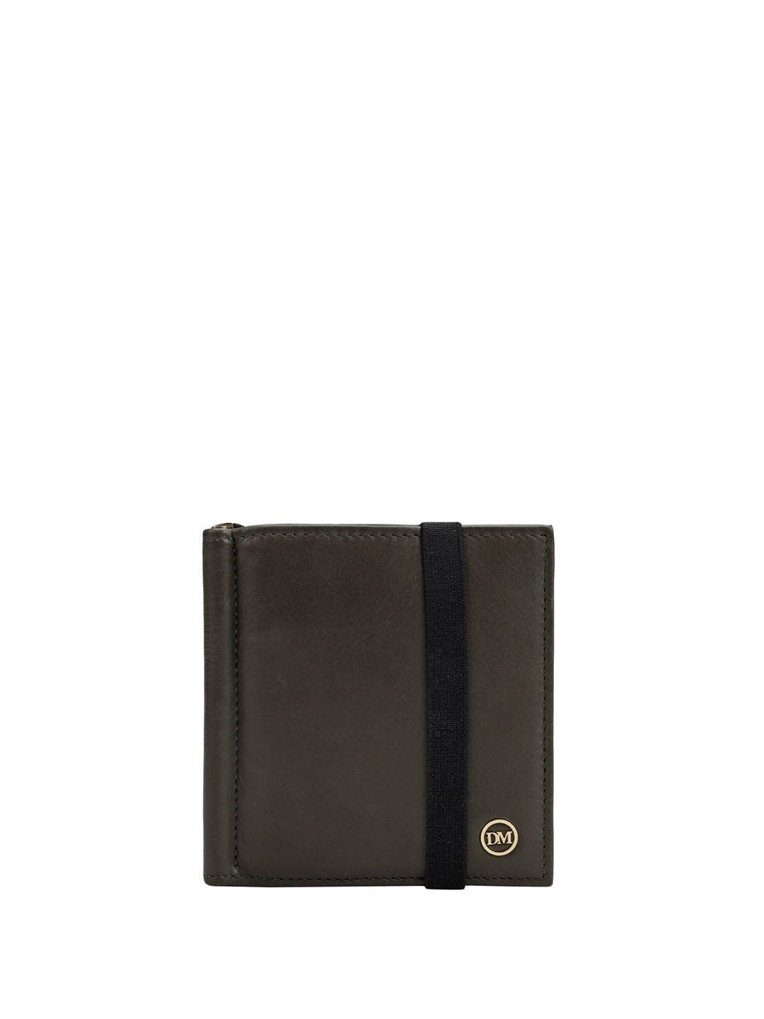 

Da Milano Men Textured Leather Two Fold Wallet, Green
