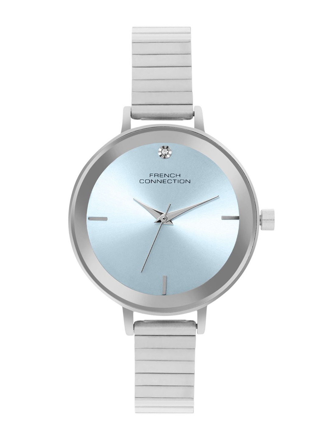 

French Connection Women Dial & Stainless Steel Bracelet Style Straps Analogue Watch FCN074SM, Teal