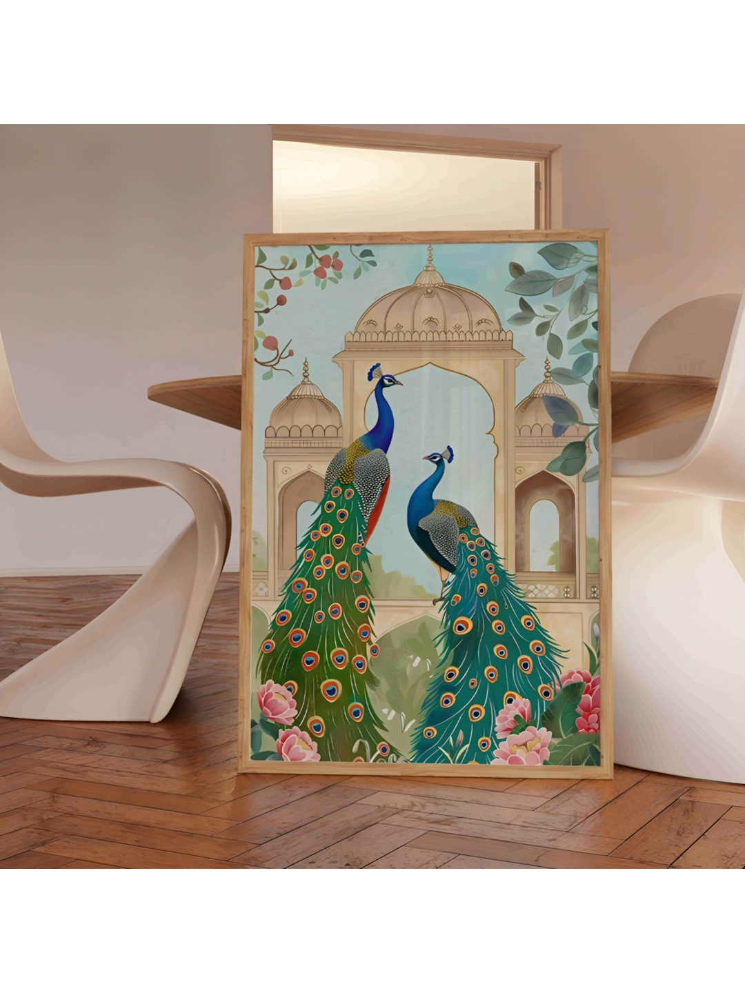 

Aura Green & Blue Wooden Birds and Animals Wall Frame