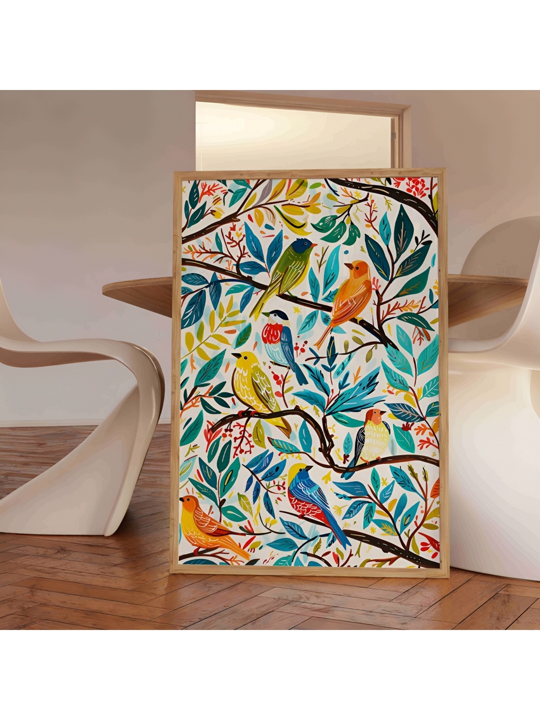 

Aura Blue & Green Wooden Wall Painting