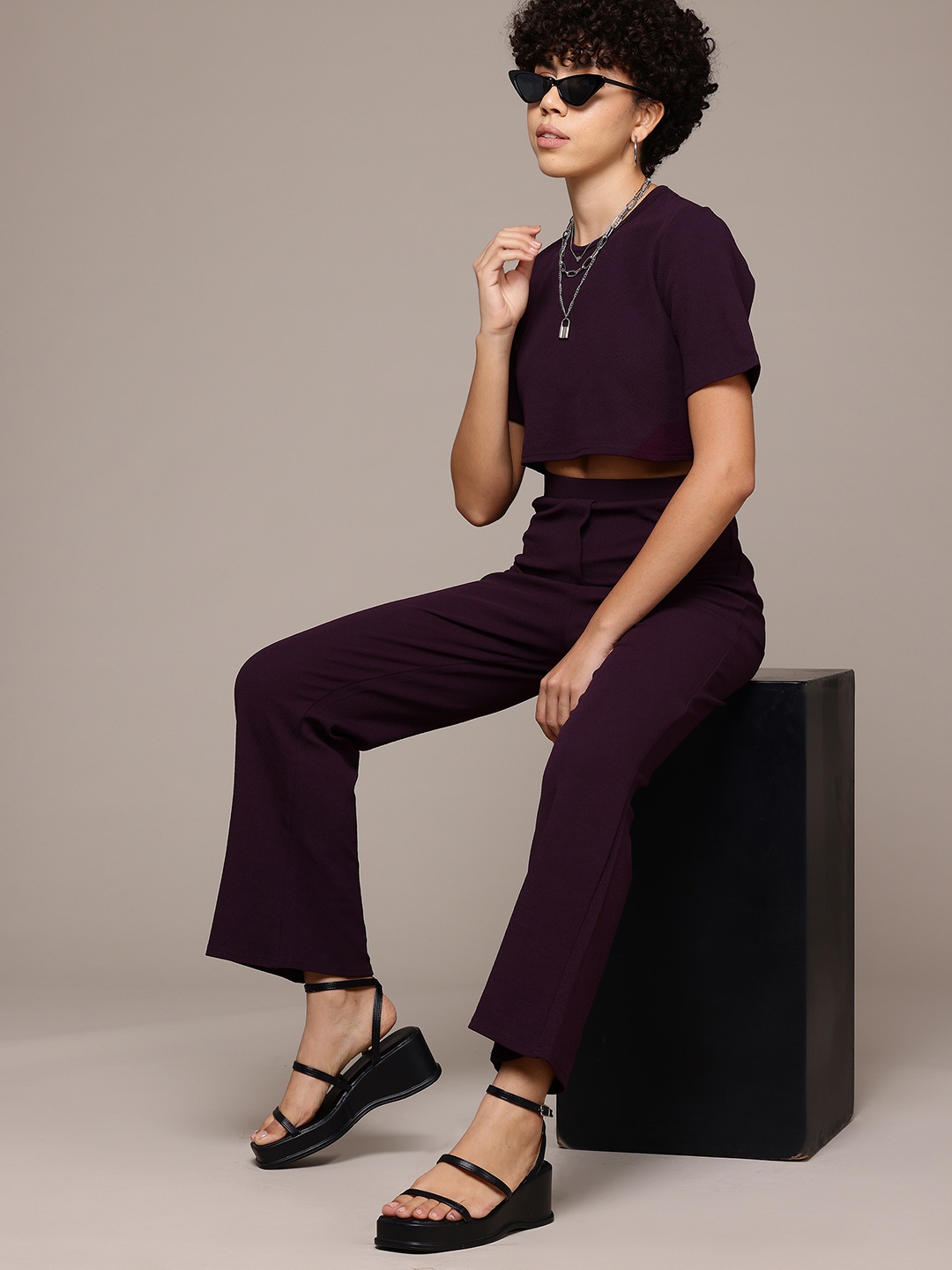 

Roadster Top & Trousers, Purple