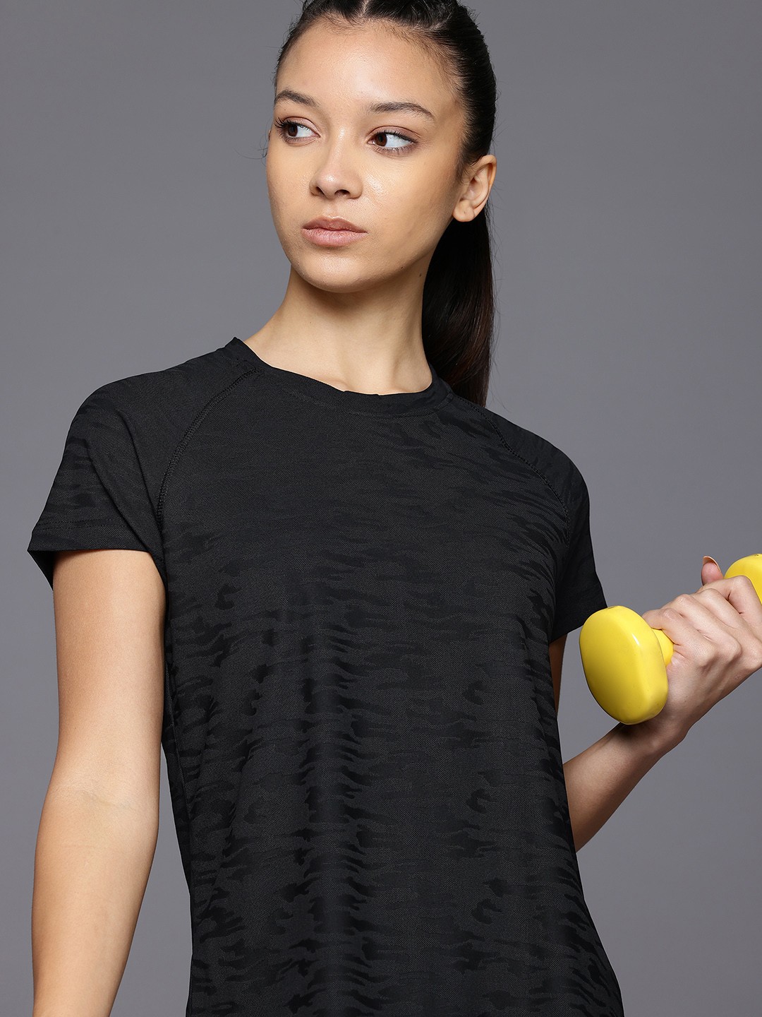 

HRX by Hrithik Roshan Rapid-Dry Training T-shirt, Black