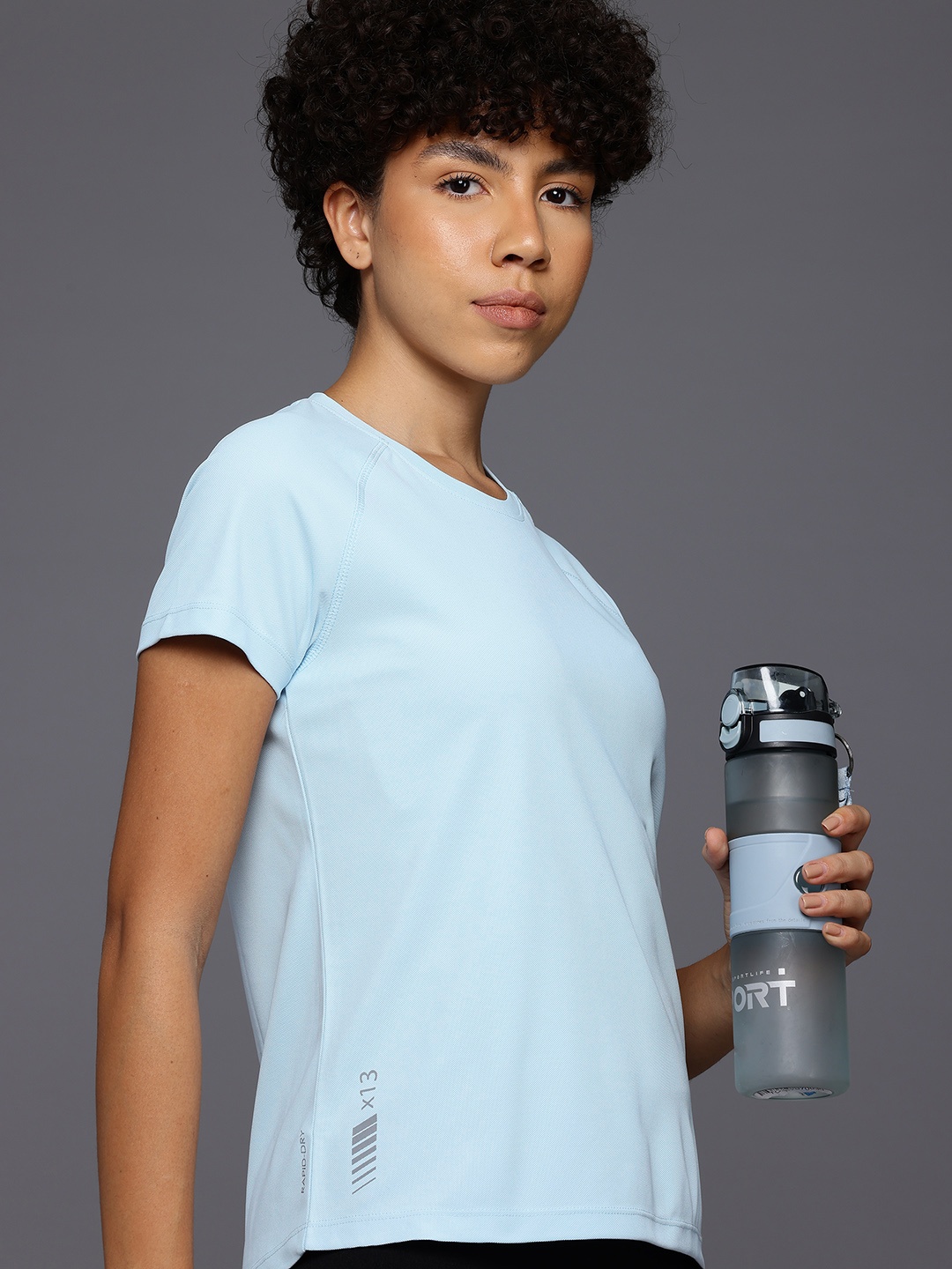 

HRX by Hrithik Roshan Rapid-Dry Training T-shirt, Blue