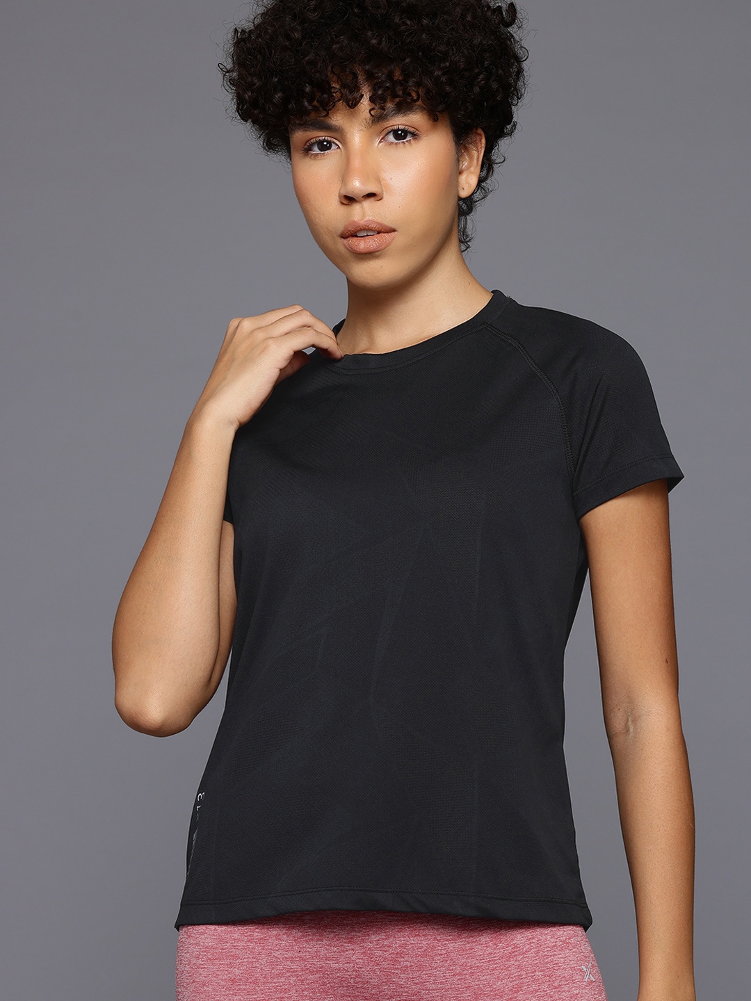 

HRX by Hrithik Roshan Rapid-Dry Running T-Shirt, Black