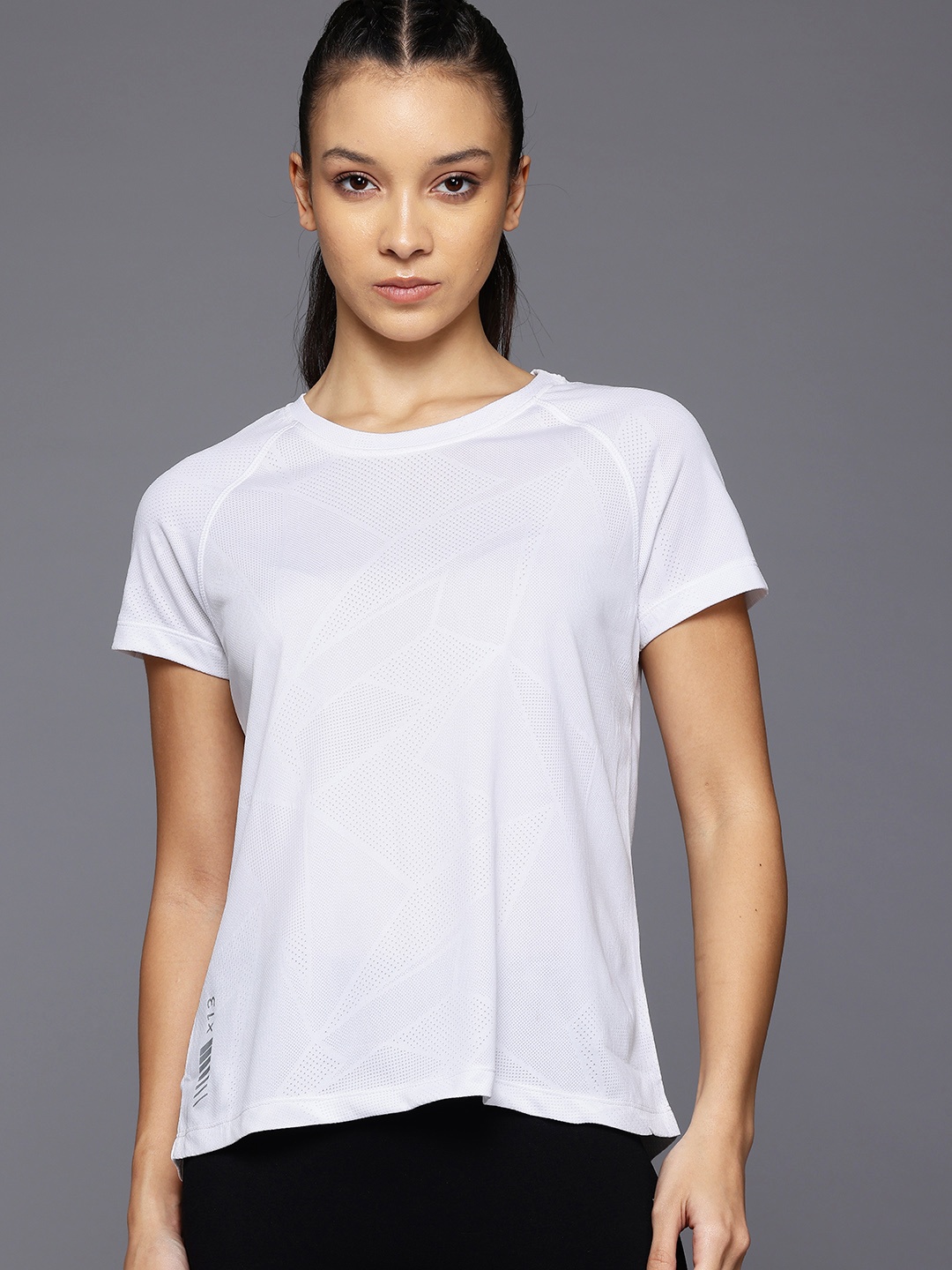 

HRX by Hrithik Roshan Rapid-Dry Running T-Shirt, White