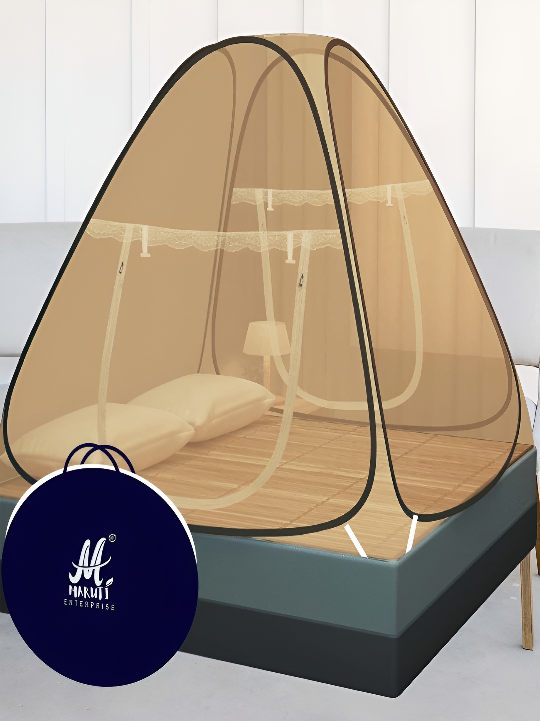 

MARUTI ENTERPRISE Khaki King Size Tent Mosquito Net