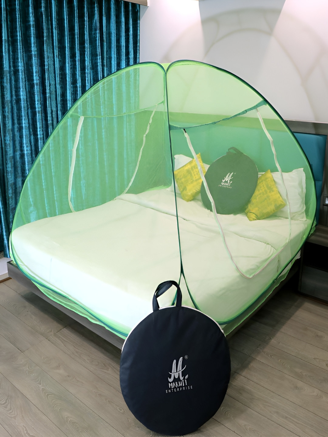 

MARUTI ENTERPRISE Green King Size Tent Mosquito Net