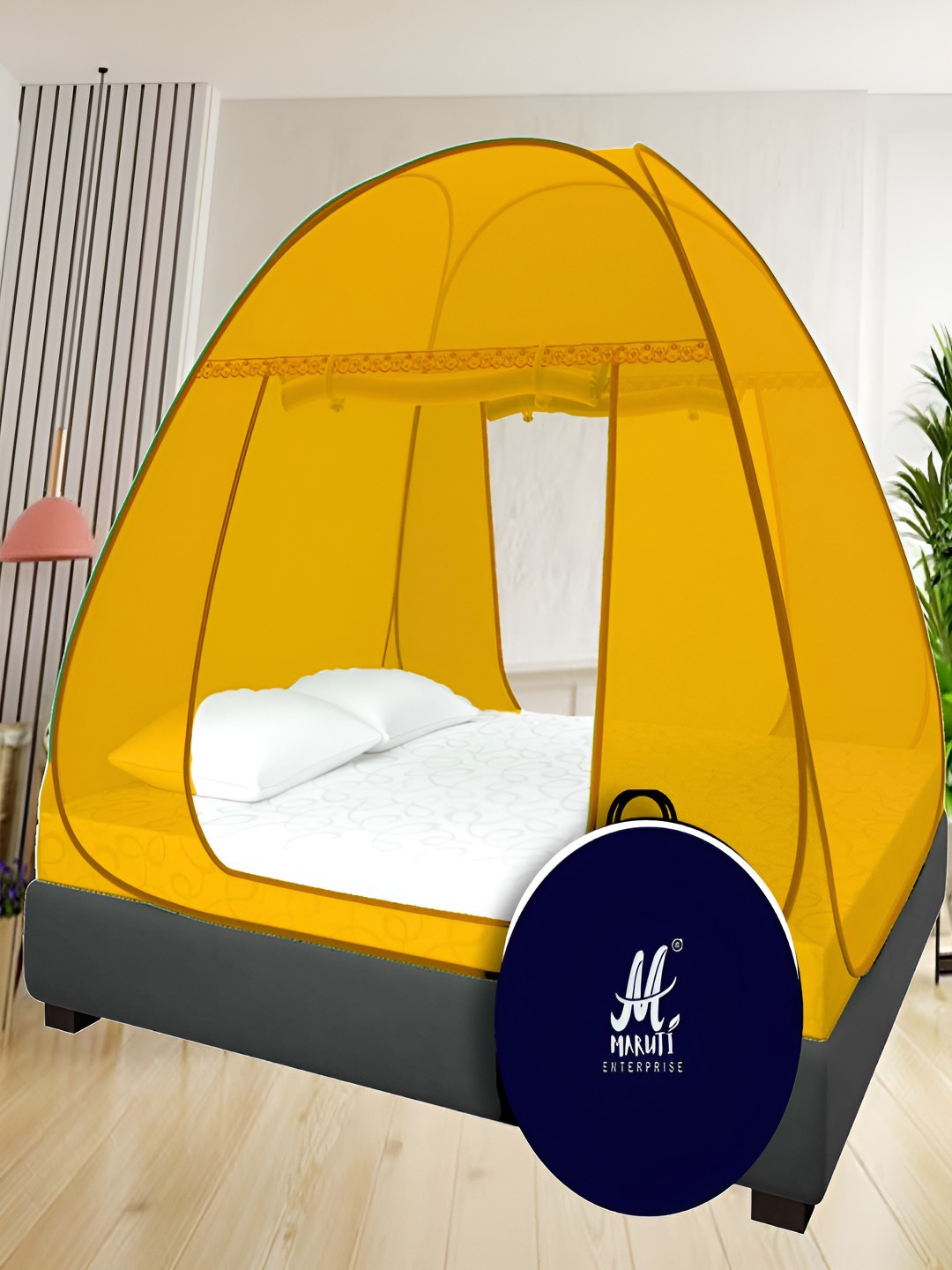 

MARUTI ENTERPRISE Khaki King Size Tent Mosquito Net