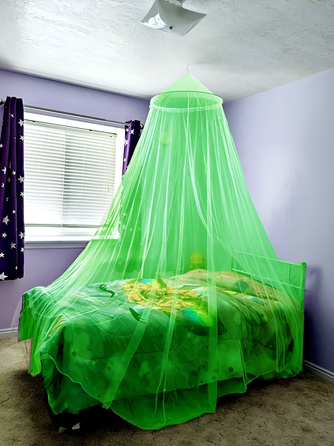 

MARUTI ENTERPRISE Green King Size Hanging Mosquito Net