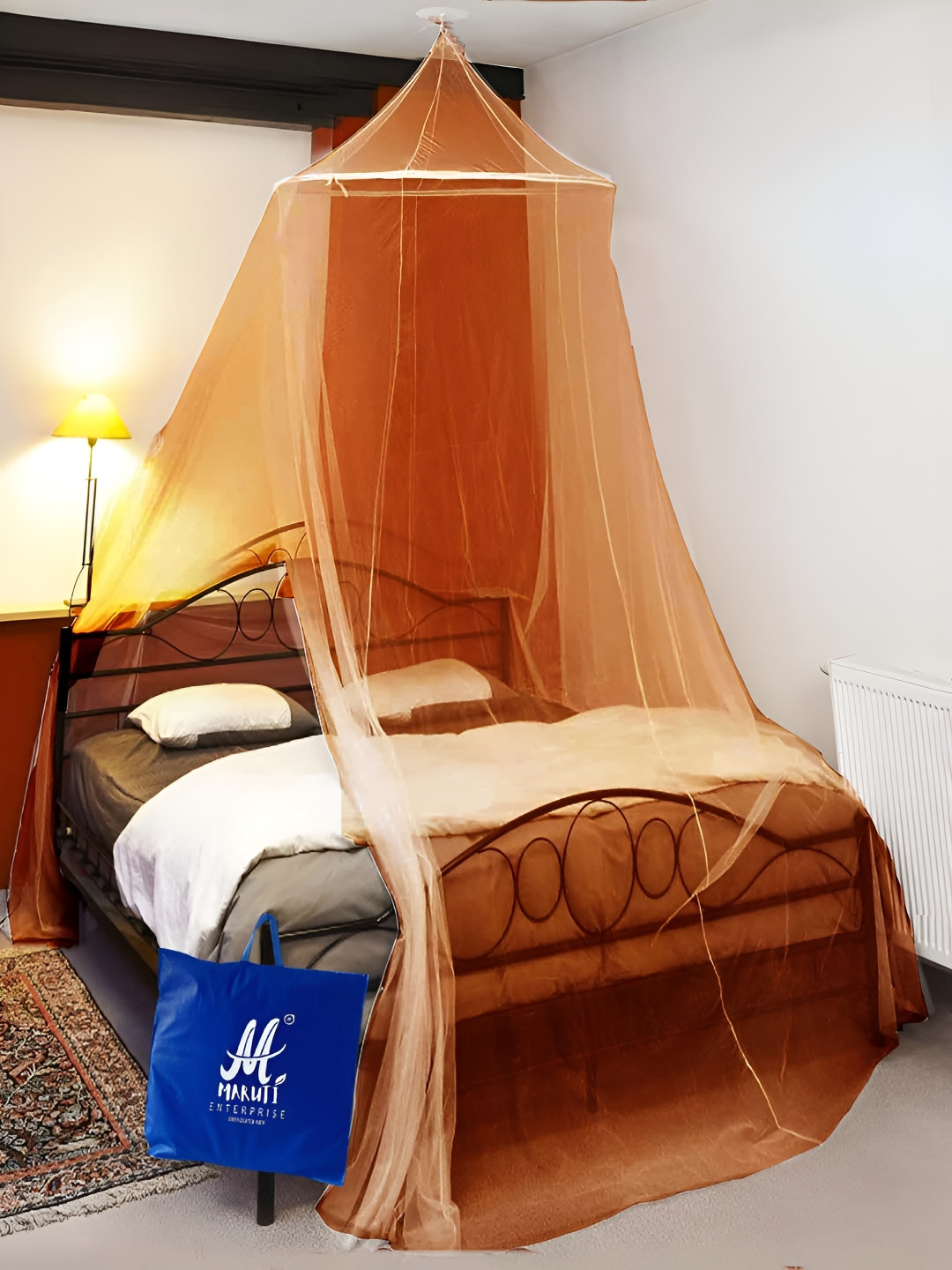 

MARUTI ENTERPRISE Khaki King Size Hanging Mosquito Net
