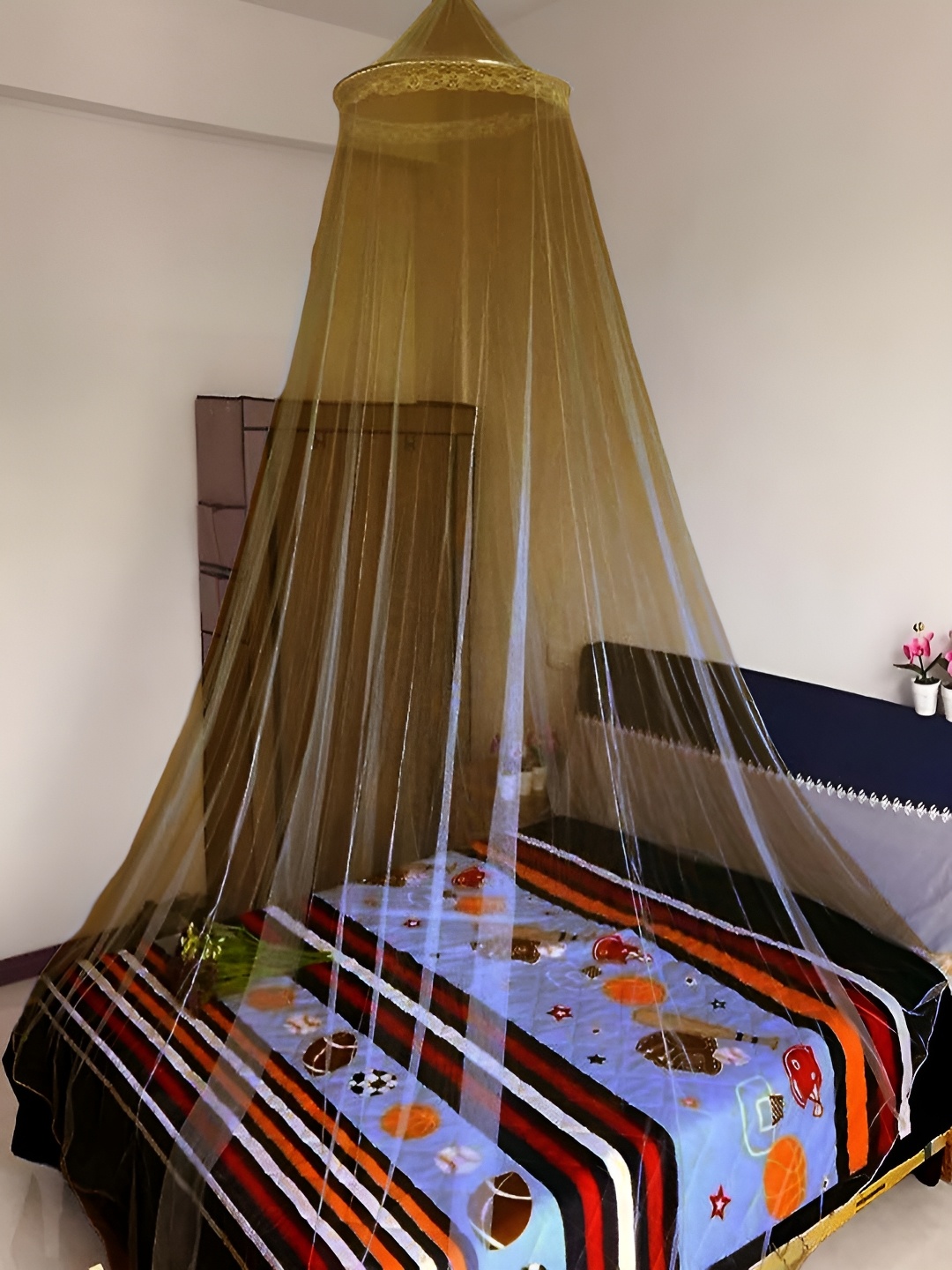 

MARUTI ENTERPRISE Khaki King Size Hanging Mosquito Net