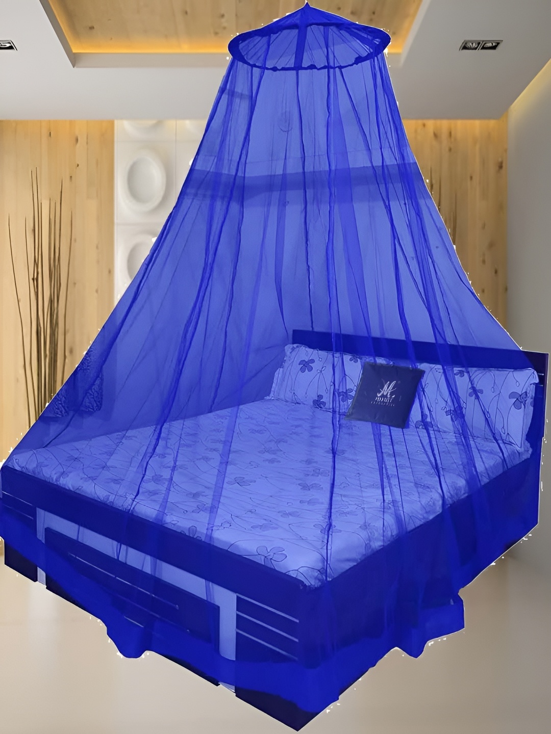 

MARUTI ENTERPRISE Blue King Size Hanging Mosquito Net