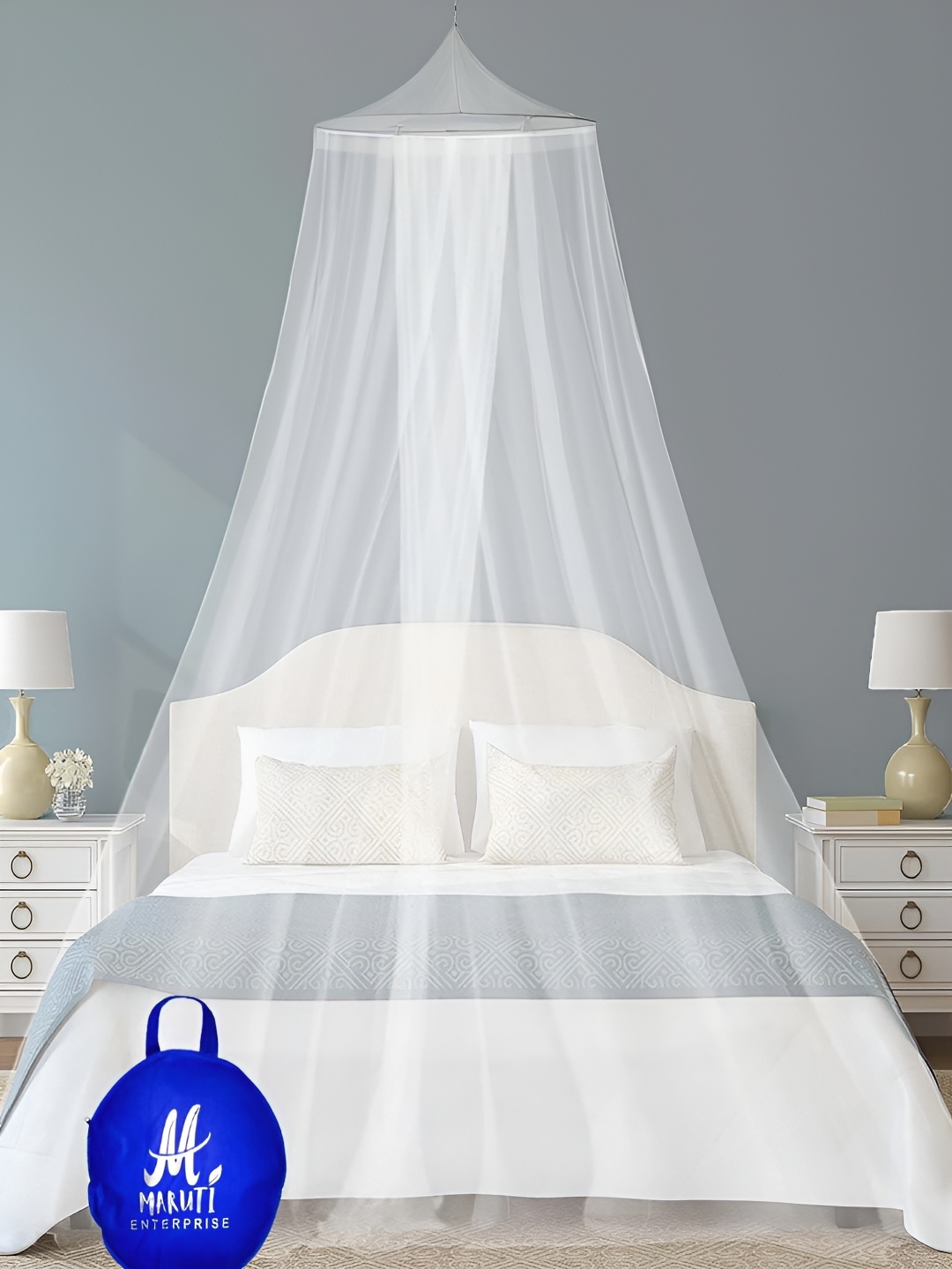 

MARUTI ENTERPRISE White King Size Hanging Mosquito Net