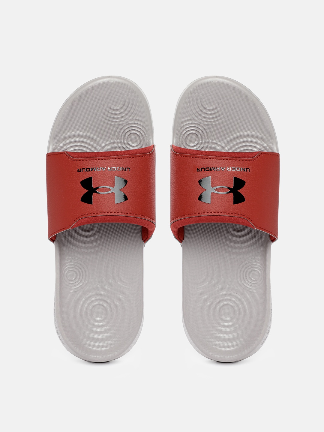 

UNDER ARMOUR Men Ignite Select Brand Logo Printed Sliders, Grey