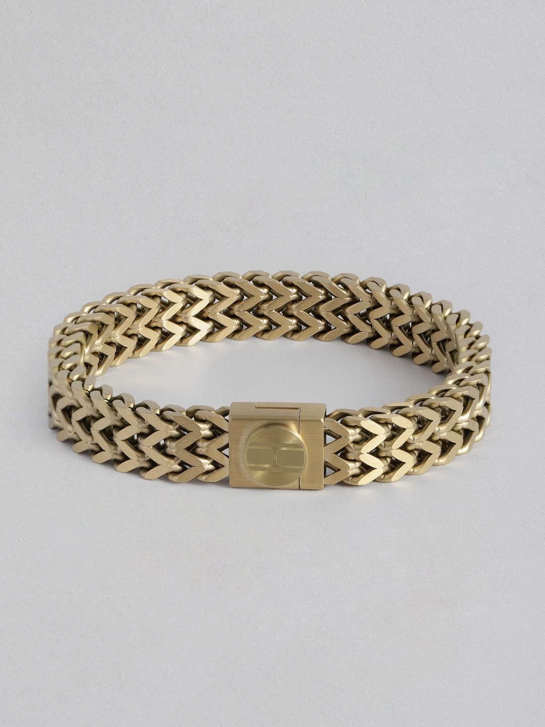 

Tommy Hilfiger Men Brass-Plated Link Bracelet, Gold