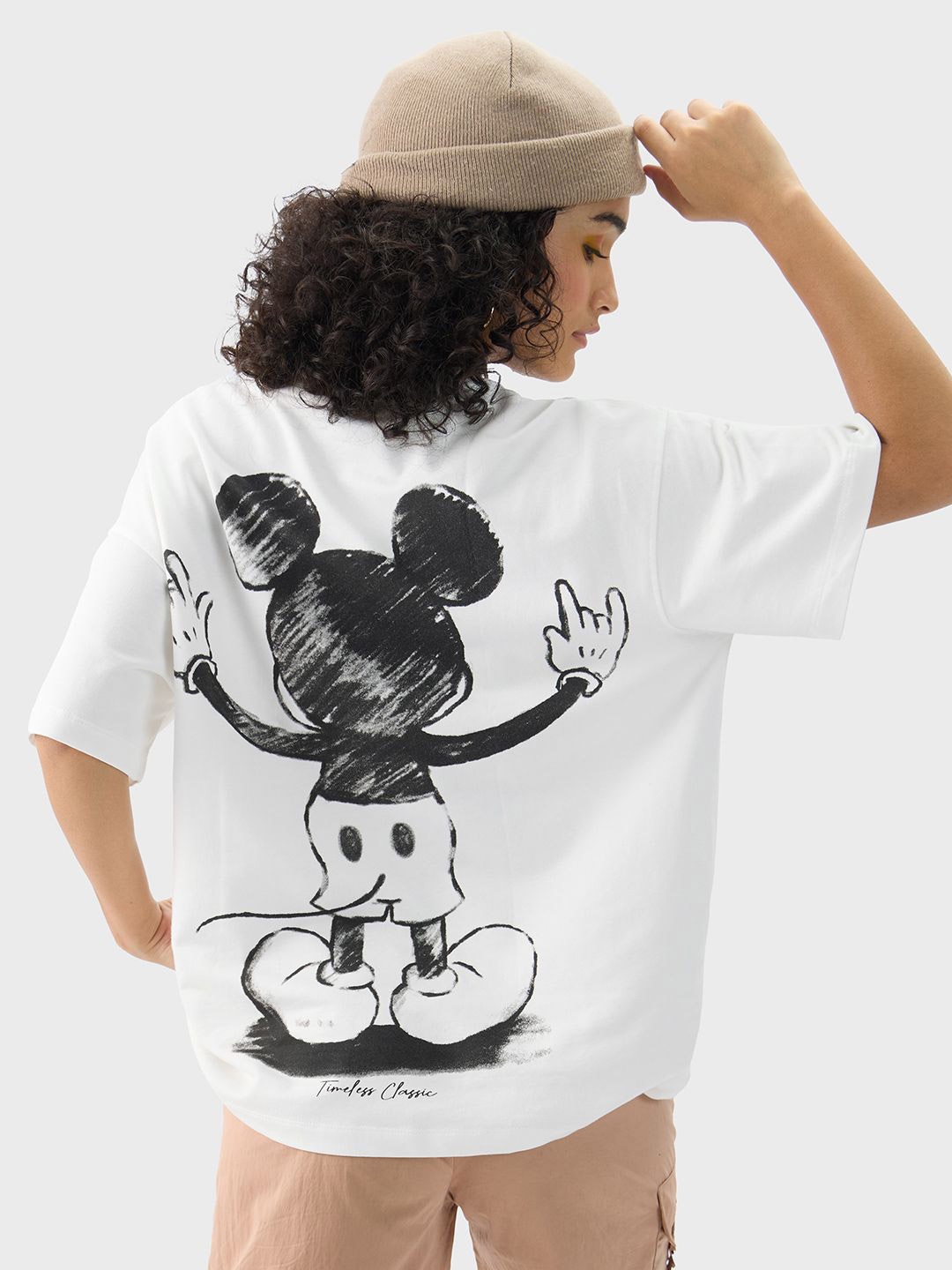 

The Souled Store Women Mickey Mouse Printed T-shirt, White