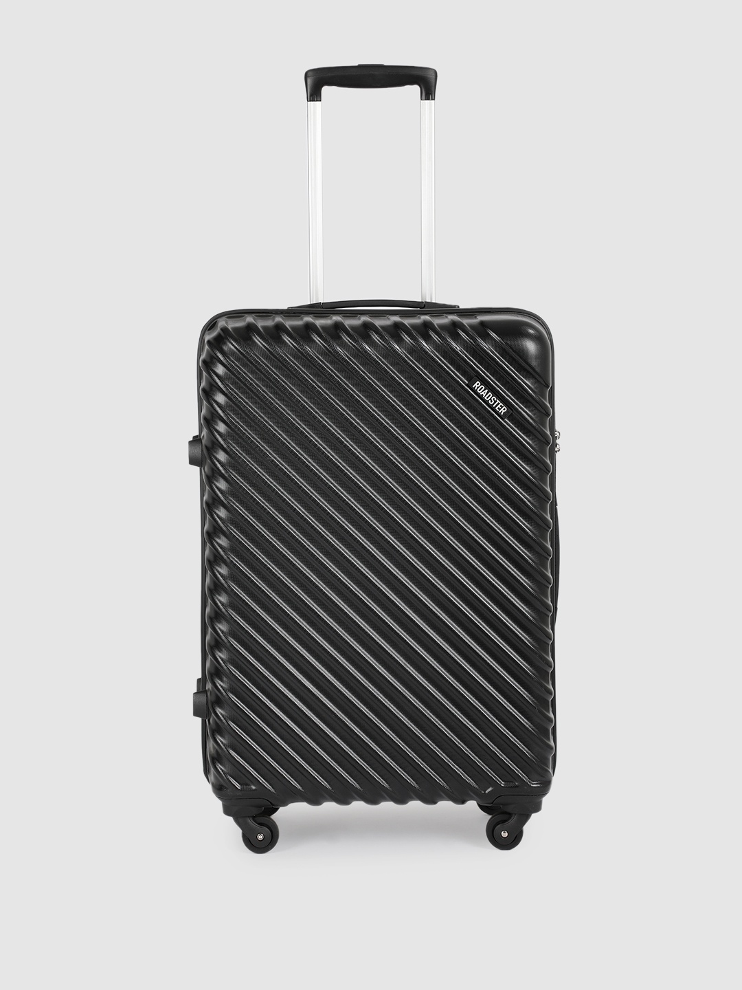 

Roadster Textured Hard-Sided Large Trolley Bag, Black