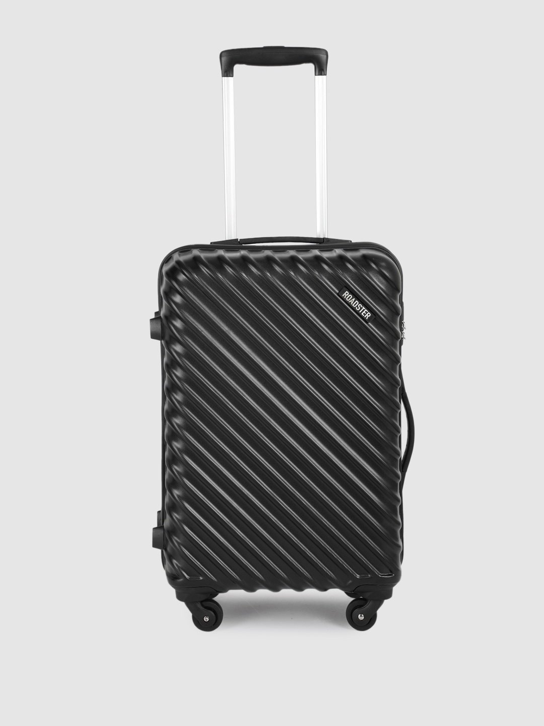 

Roadster Textured Hard-Sided Medium Trolley Bag, Black