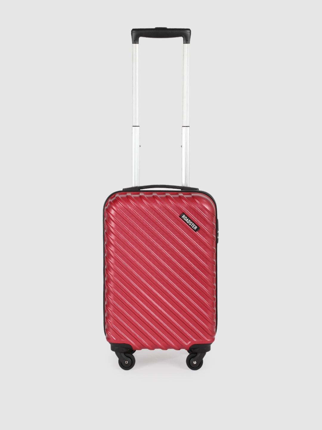 

Roadster Textured Hard-Sided Cabin Trolley Bag, Red