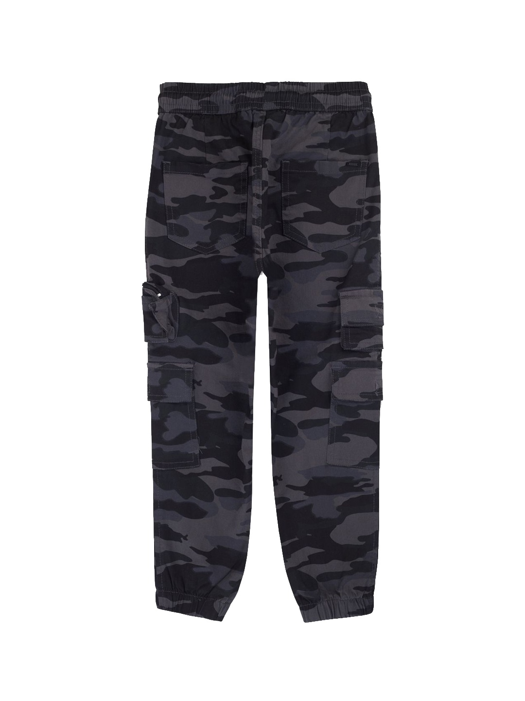 

Gini and Jony Boys Camouflage Printed Slim Fit Cargos Trousers, Grey