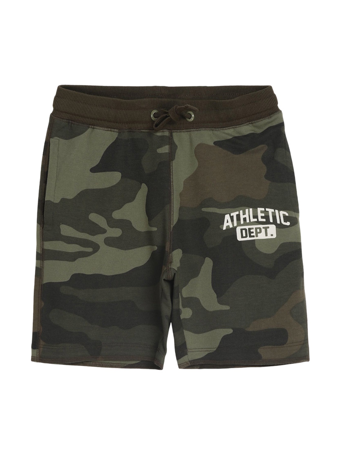 Provogue Boys Camouflage Printed Outdoor Shorts, Khaki