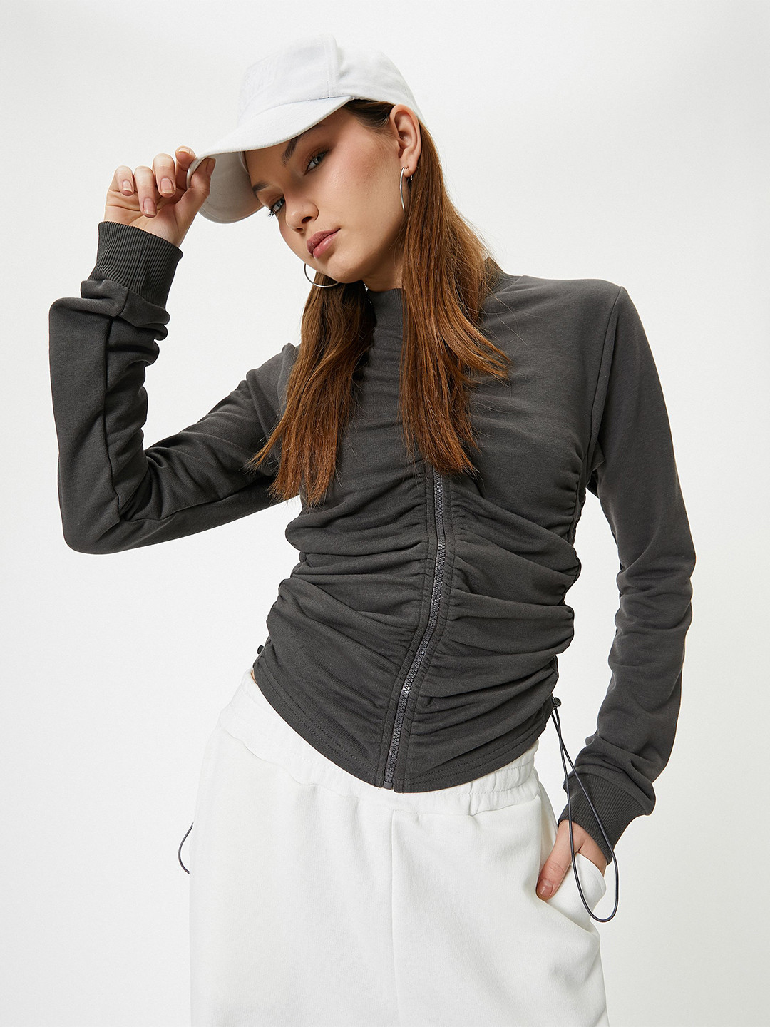 

Koton Women Sweatshirt, Grey