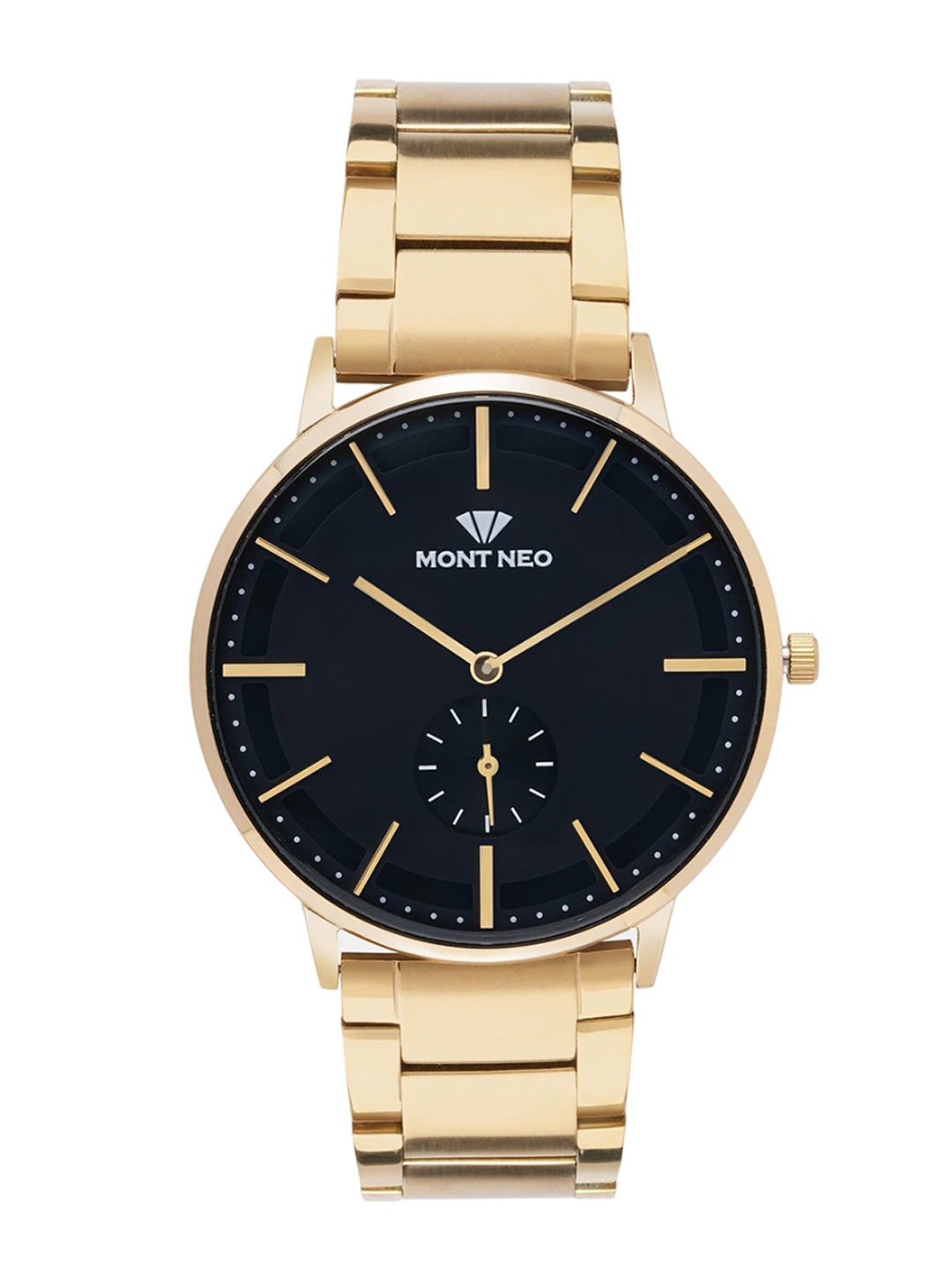 

MONT NEO Men Dial & Stainless Steel Straps Analogue Watch 7009E-M2204, Black
