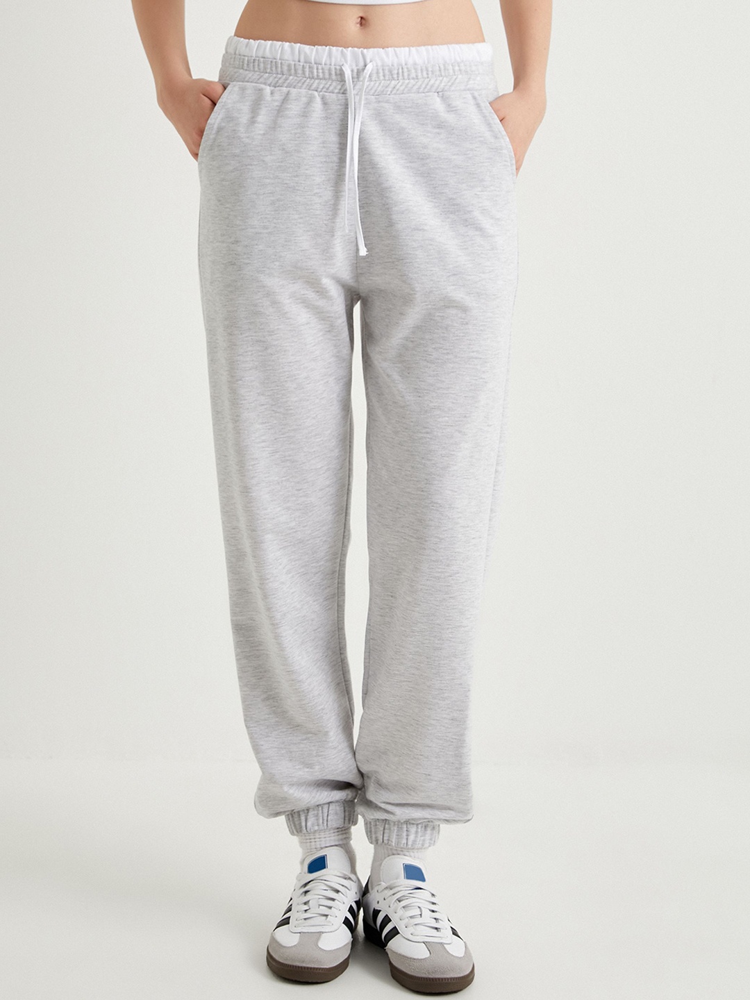 

Koton Women Relaxed-Fit Joggers, Grey