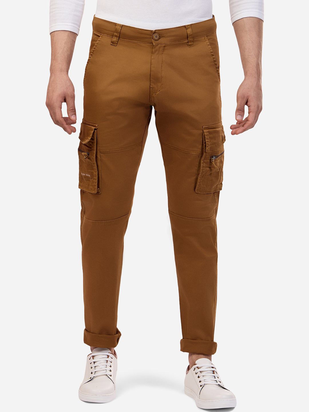 

beeve Men Joggers, Camel brown