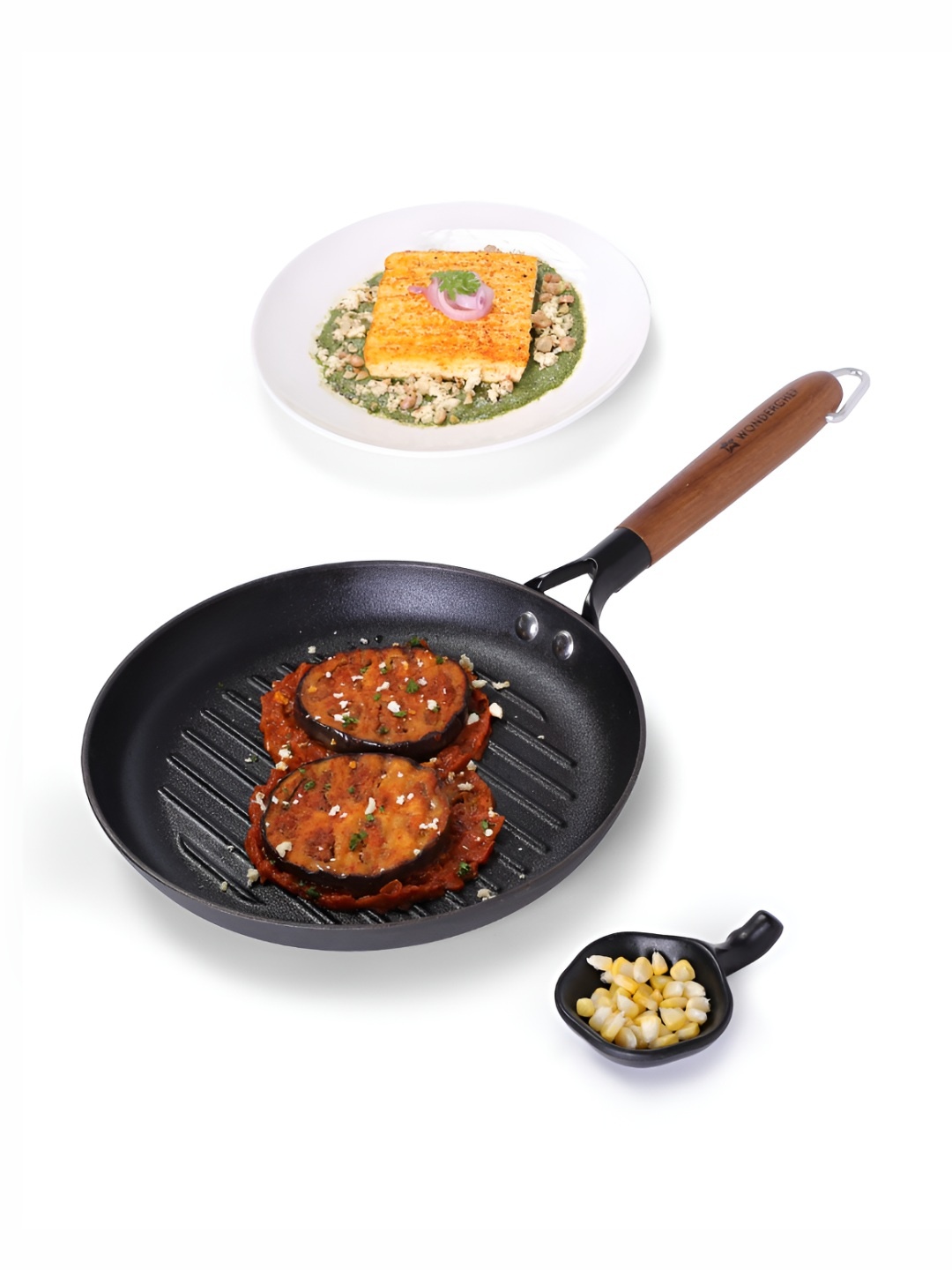 

Wonderchef Pre-Seasoned Ferro Light Black Induction Base Grill Pan