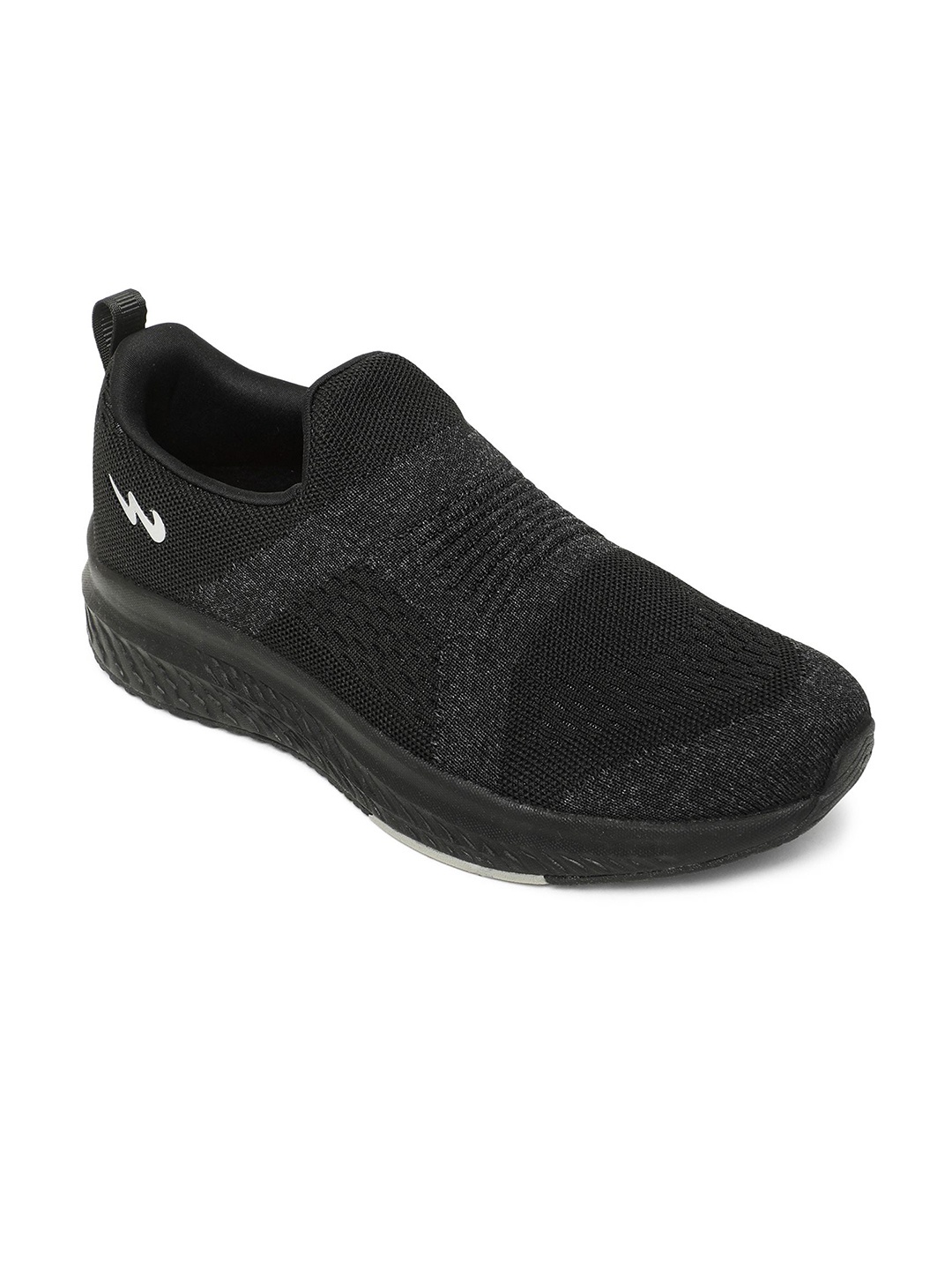 

Campus Men Mesh Walking Non-Marking Shoes, Black